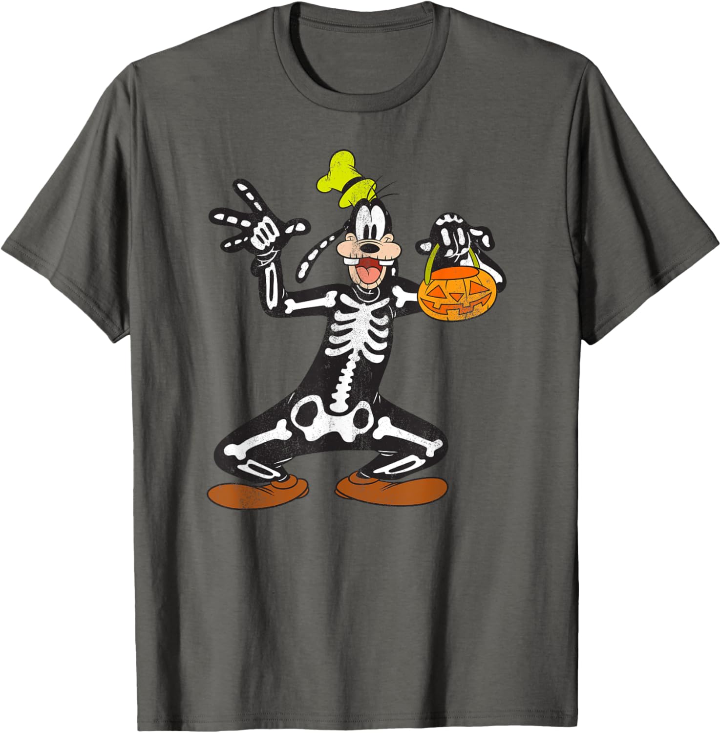 Disney Goofy Skeleton Halloween T-Shirt for Fun Festive Occasions - 1
