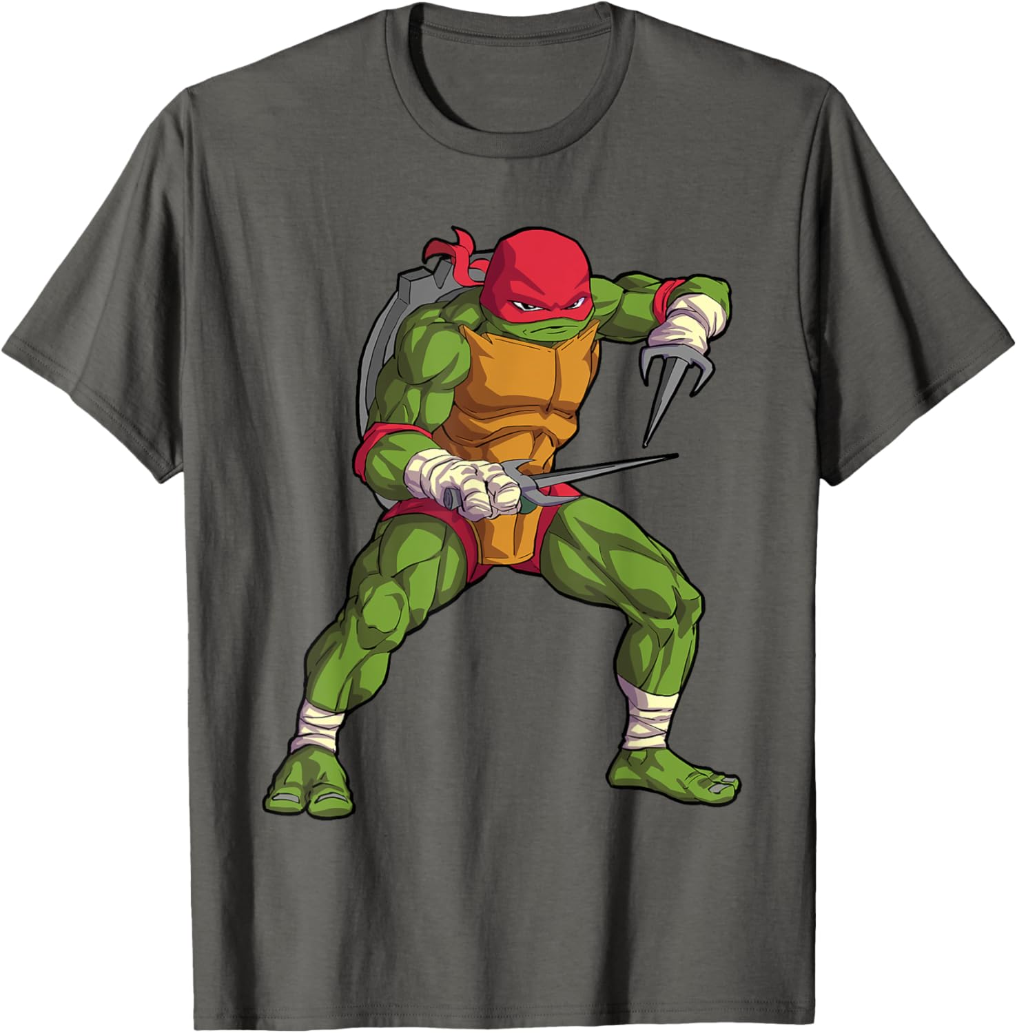 Mademark Raphael Tonfas Fighting Stance T-Shirt for TMNT Fans - 1