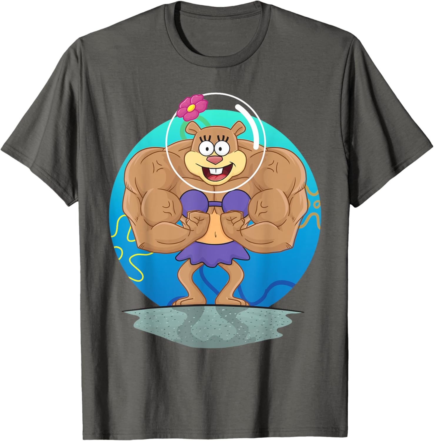Mademark SpongeBob SquarePants Sandy Cheeks Muscle T-Shirt for Fans - 6