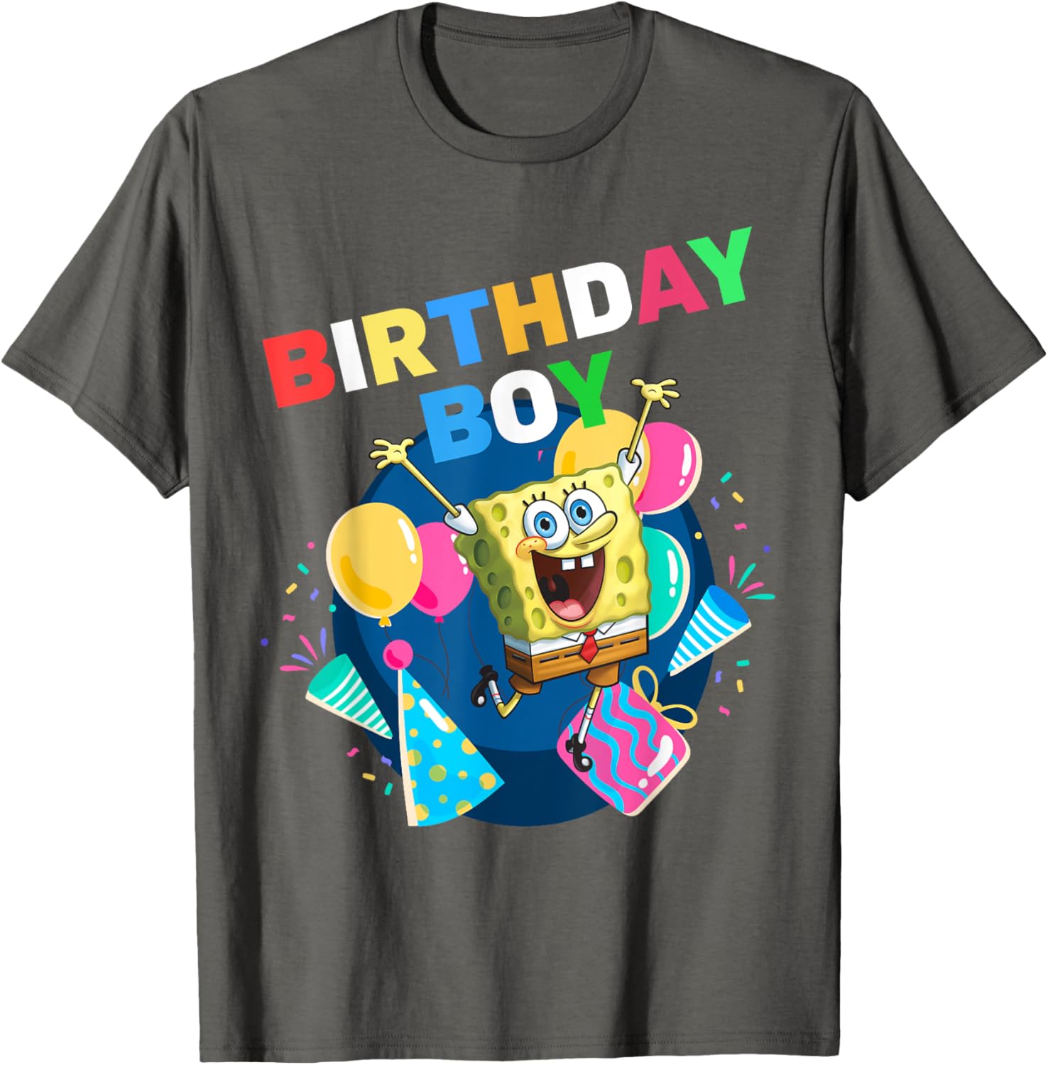 Mademark SpongeBob SquarePants Birthday Boy Celebration T-Shirt for Kids - 5