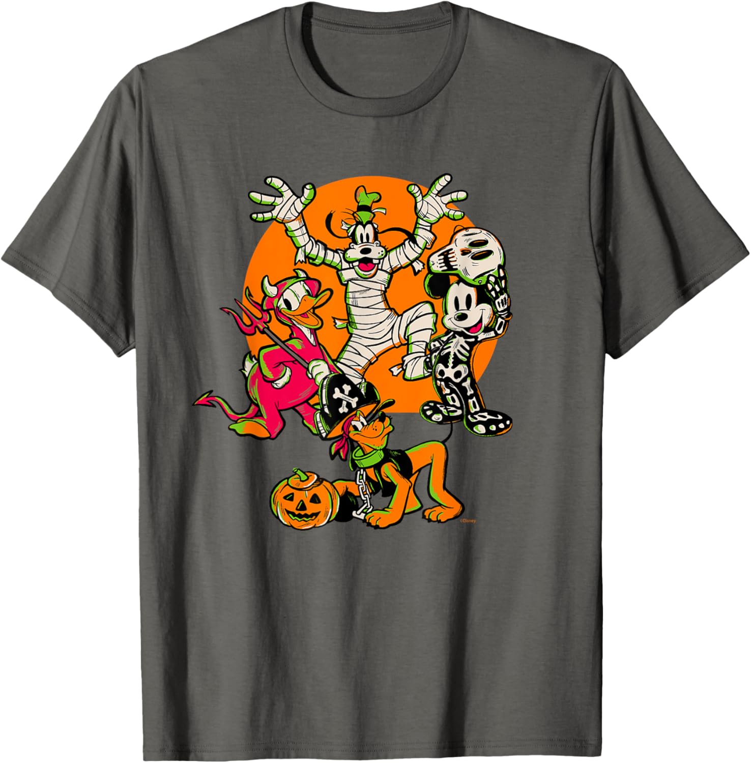 Disney 100 Mickey, Donald, Goofy & Pluto Halloween Costume T-Shirt - 16