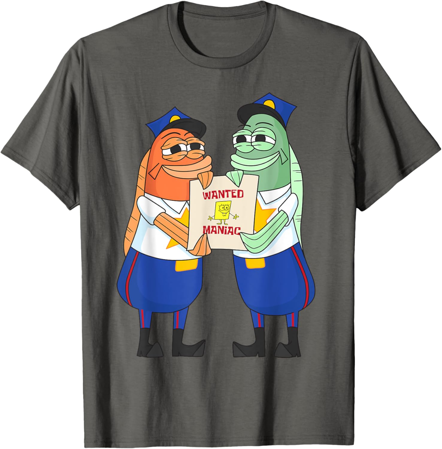 Mademark SpongeBob Wanted Maniac T-Shirt for Fun and Fashion Lovers - 11