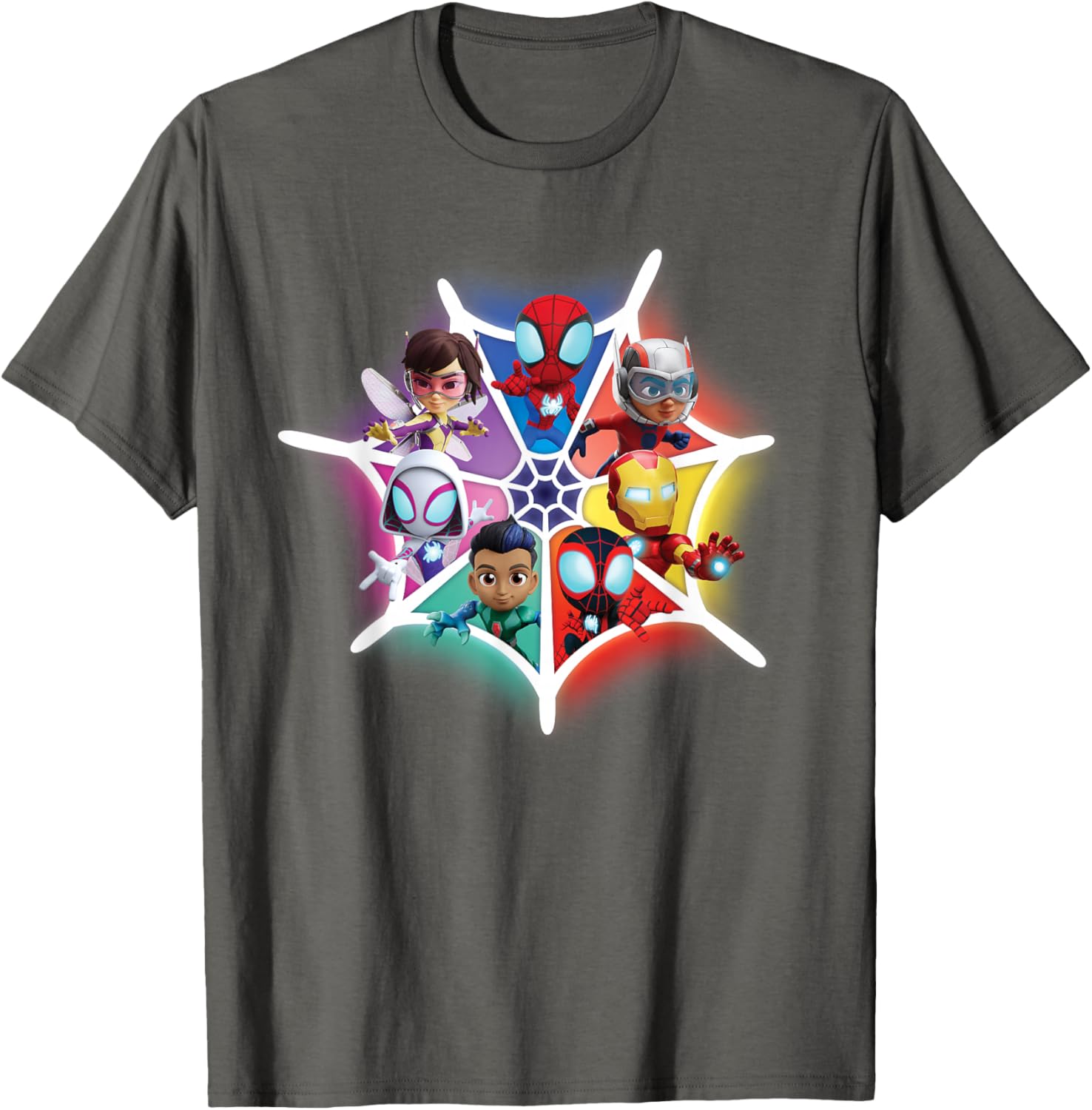 Marvel Spidey and Friends Avengers Team-Up T-Shirt for Kids and Adults - 4