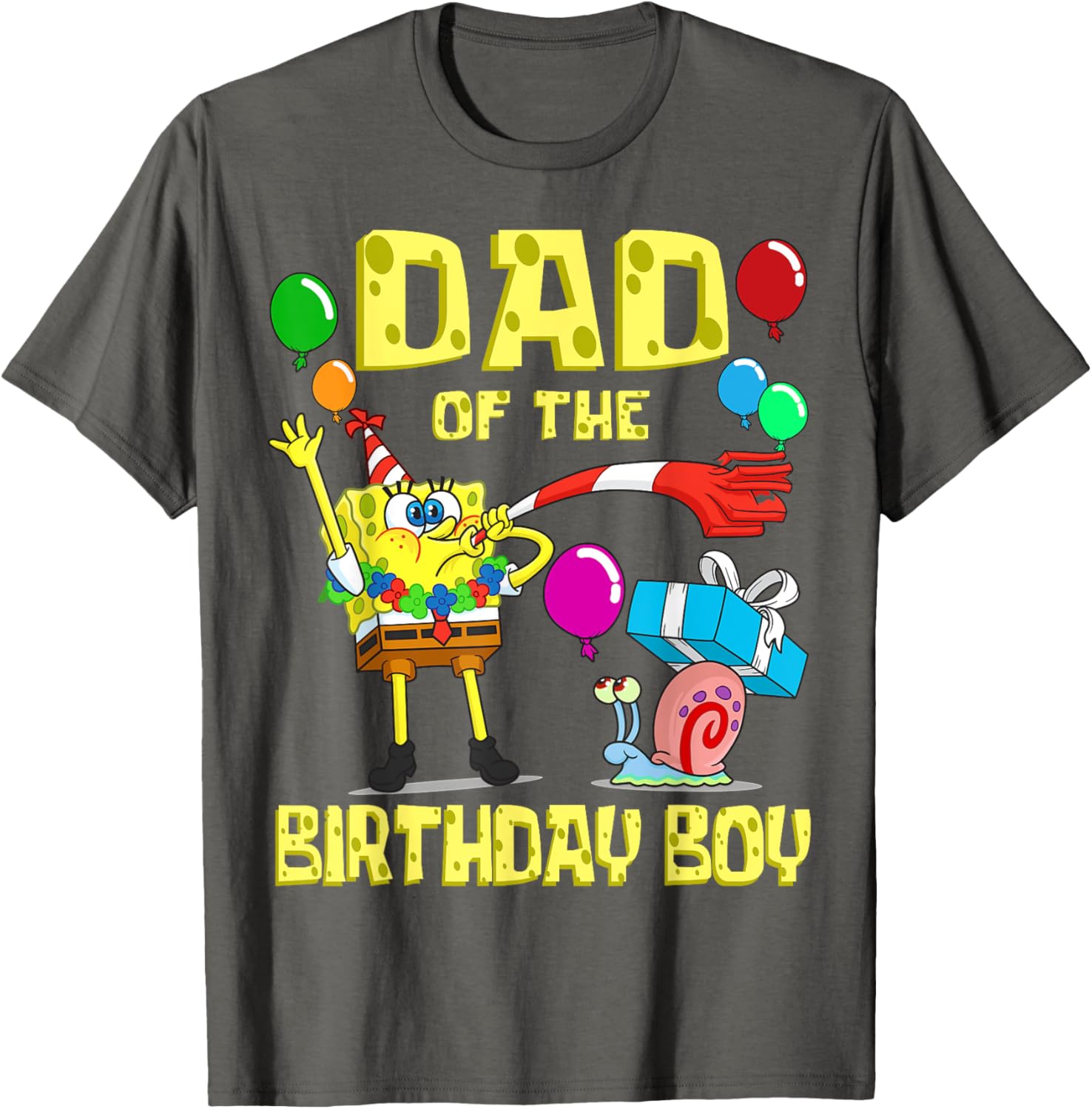 SpongeBob Daddy of the Birthday Boy Theme T-Shirt for Fun Parties - 20