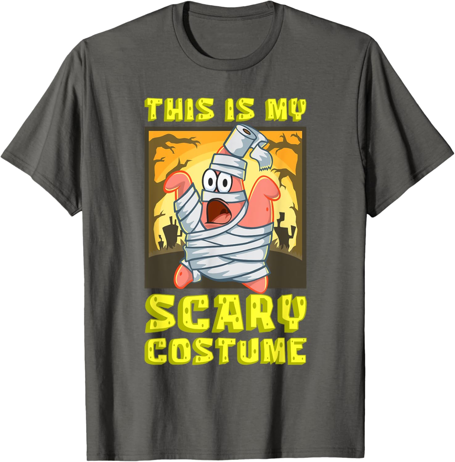 Mademark SpongeBob Halloween Patrick Mummy T-Shirt Fun Costume Apparel - 2