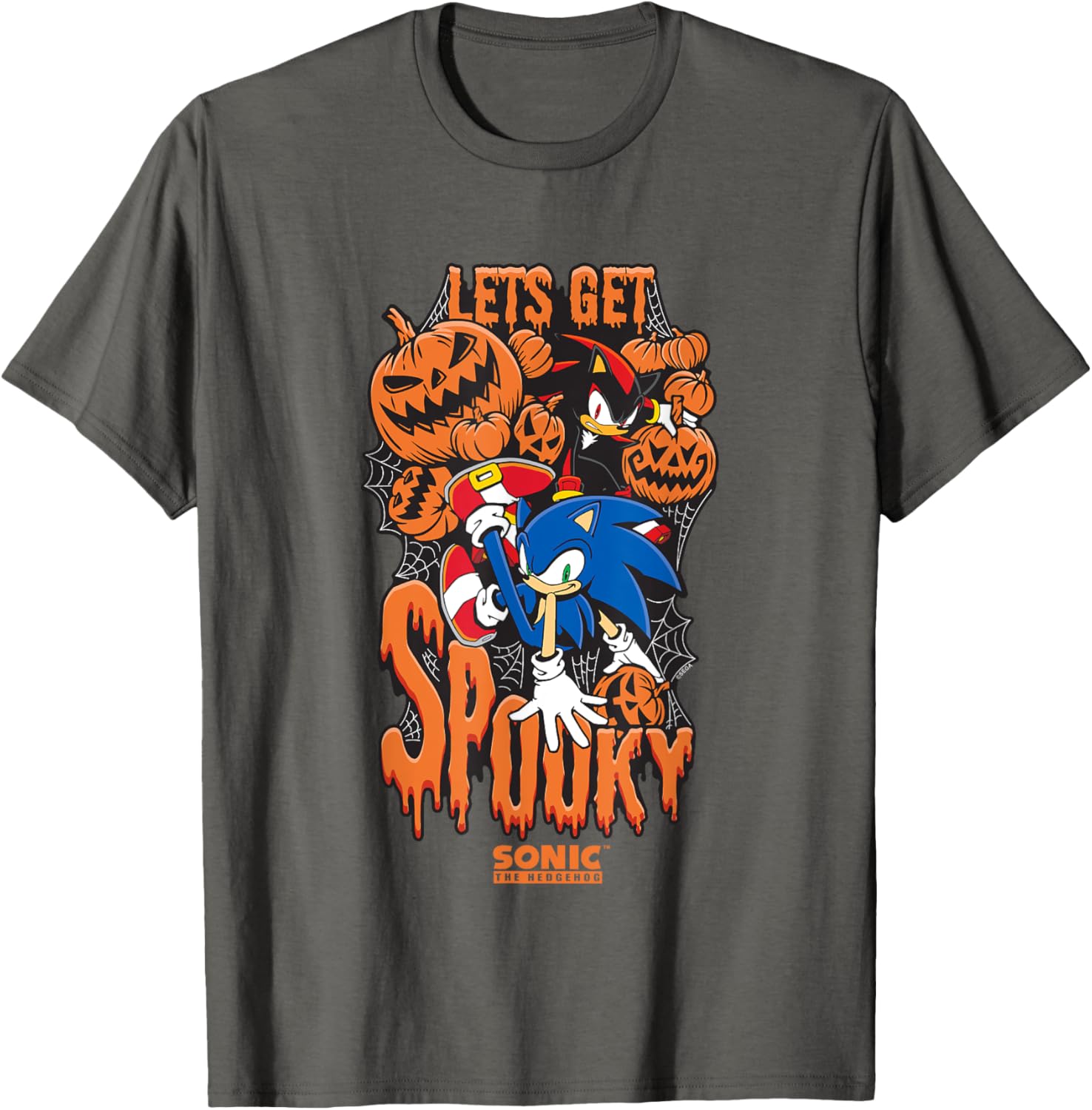 Sonic The Hedgehog Halloween Spooky T-Shirt for Fans of Sonic & Shadow - 14