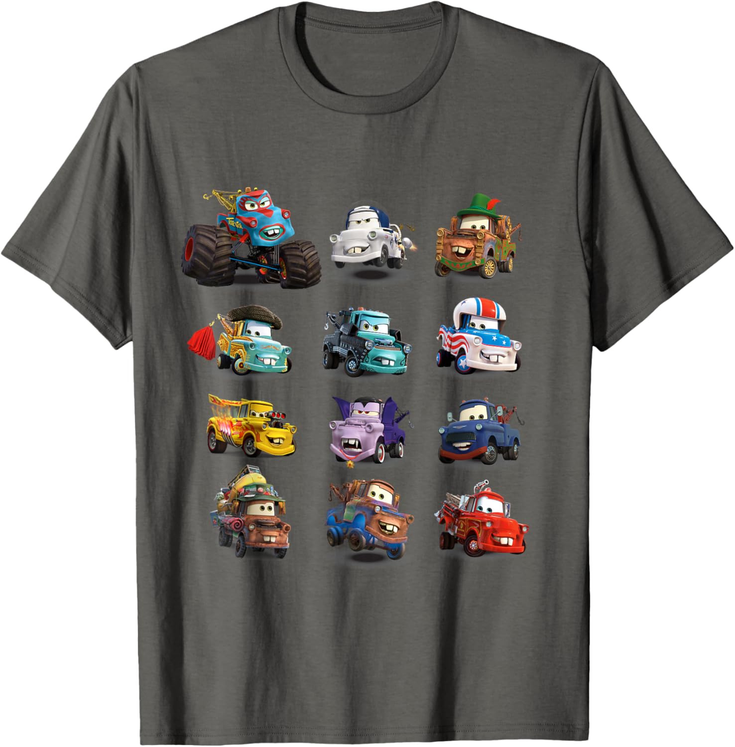 Disney Pixar Cars Many Maters T-Shirt for Kids and Adults Fun Apparel - 8