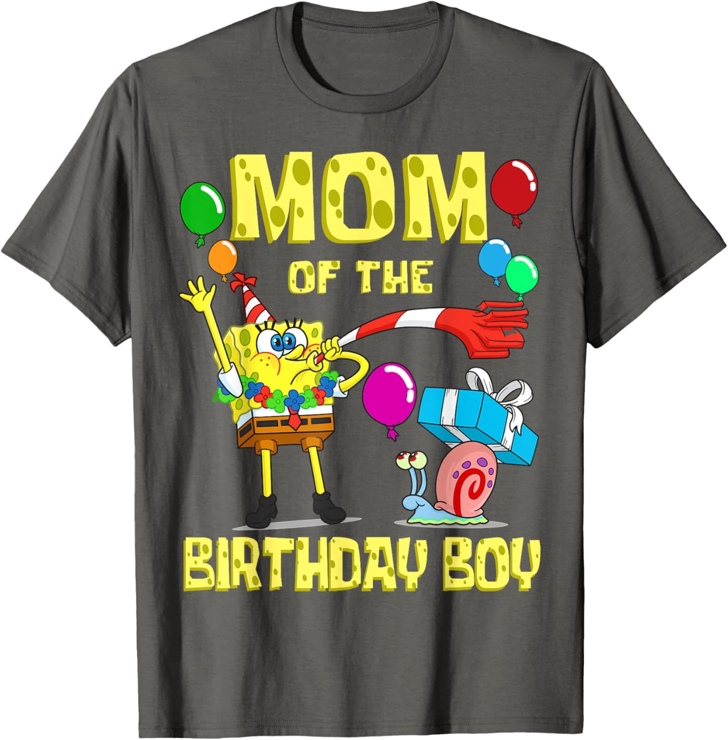 SpongeBob Mommy of the Birthday Boy Party T-Shirt for Fun Celebrations - 2