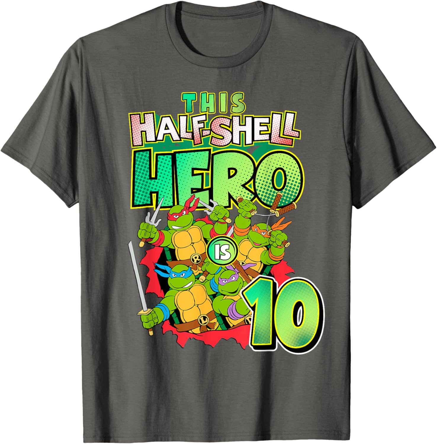 Mademark TMNT This Half Shell Hero Kids T-Shirt for Ninja Turtles Fans - 8