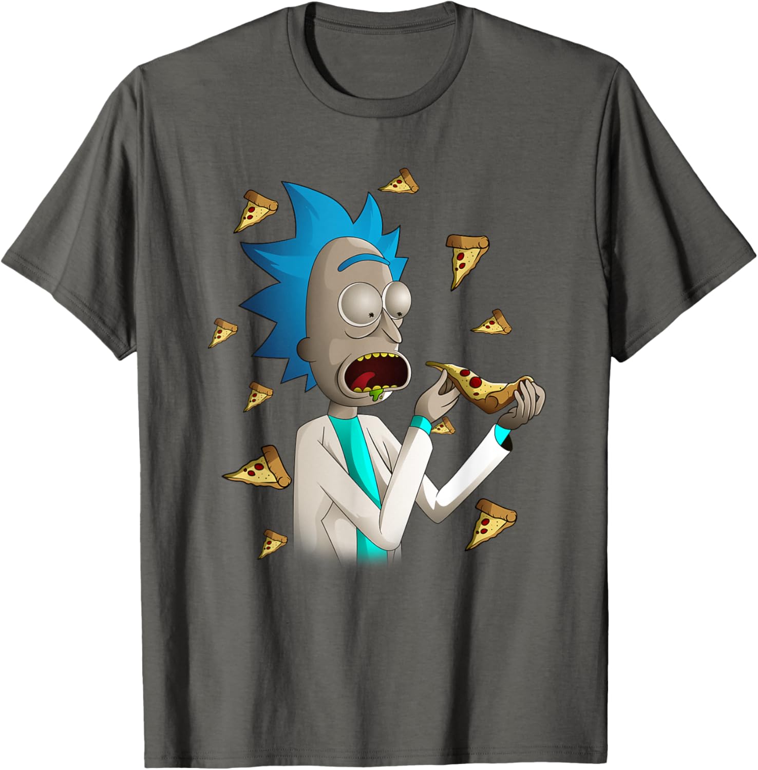 Rick and Morty Rick Loves Pizza T-Shirt for Fun Casual Style - 2