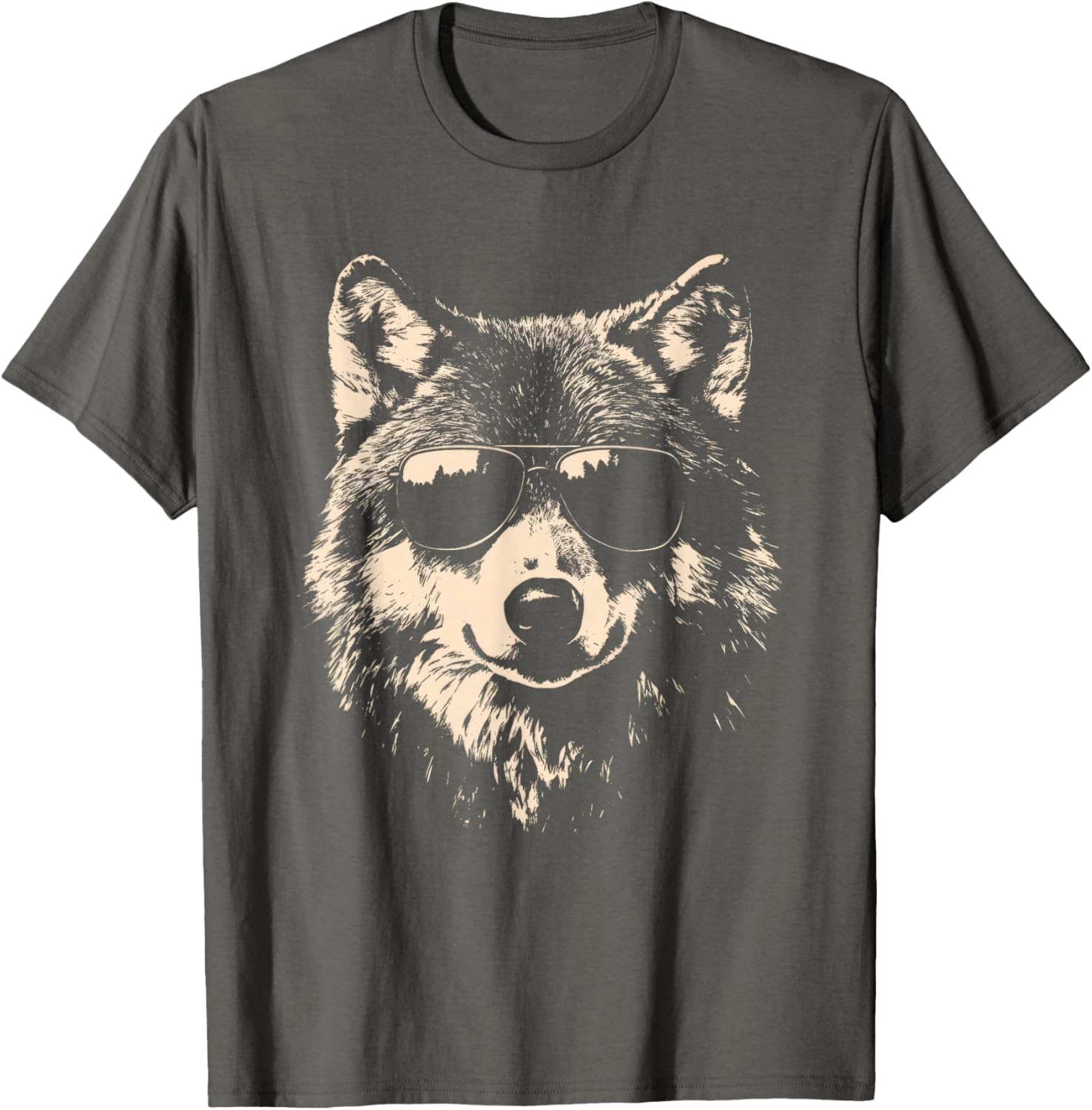 Funny Wolf Rock and Roll T-Shirt for Music Lovers and Wolf Fans - 8