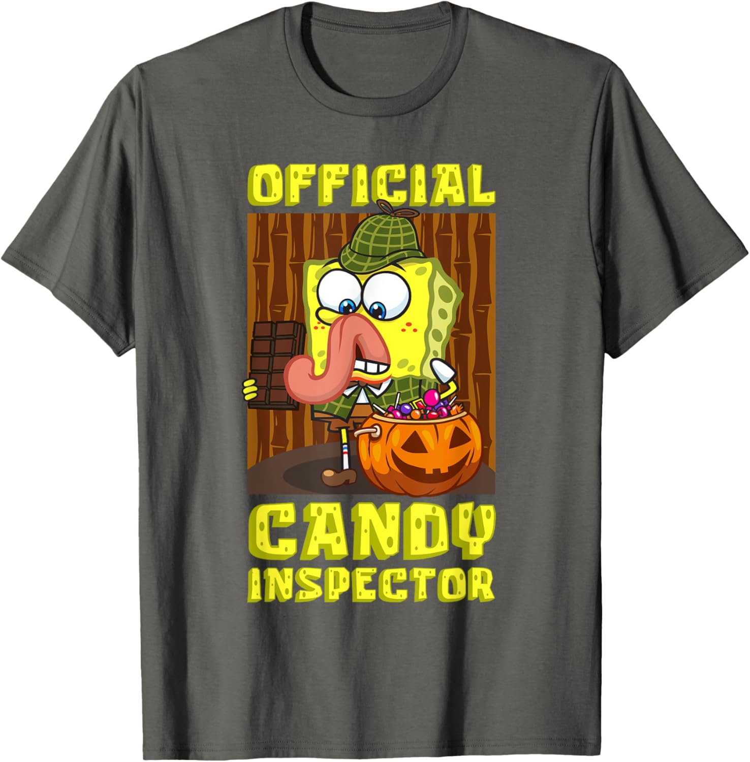Mademark SpongeBob SquarePants Halloween Candy Inspector Fun T-Shirt - 14