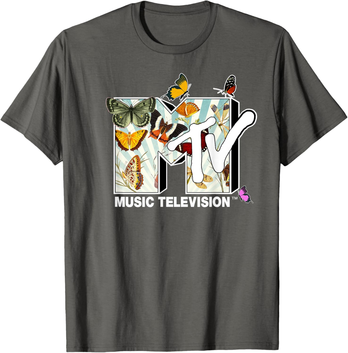 Mademark x MTV Botanical Butterflies T-Shirt for Stylish Comfort - 9