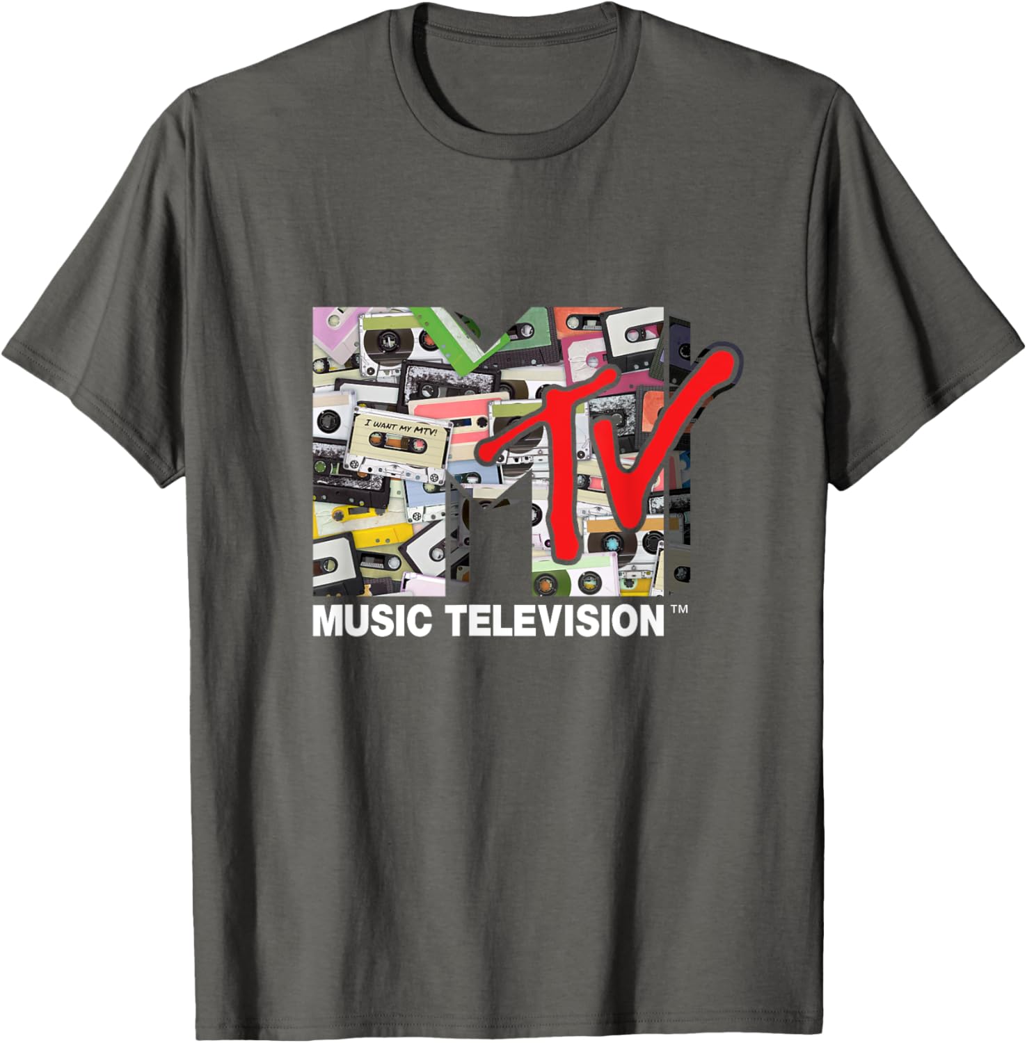 Mademark x MTV Retro 80s Cassette Tapes Remix T-Shirt for Vintage Style - 19