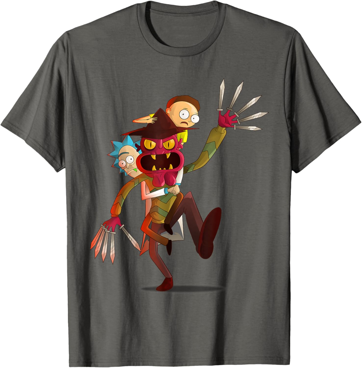 Mademark Rick and Morty Nightmare on Scary Street T-Shirt for Fans - 9
