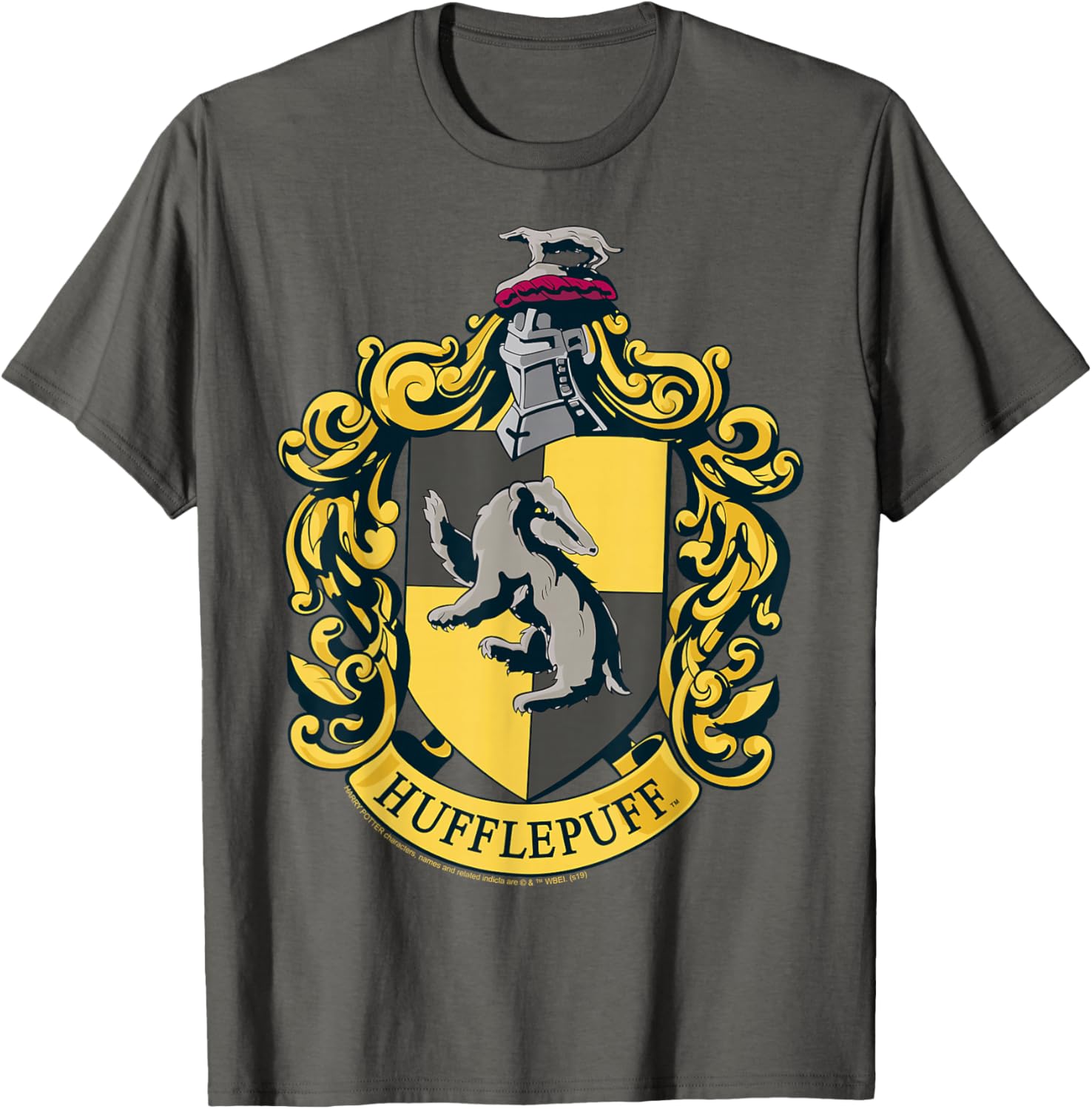 Hufflepuff House Crest T-Shirt for Harry Potter Fans - Stylish Apparel - 9