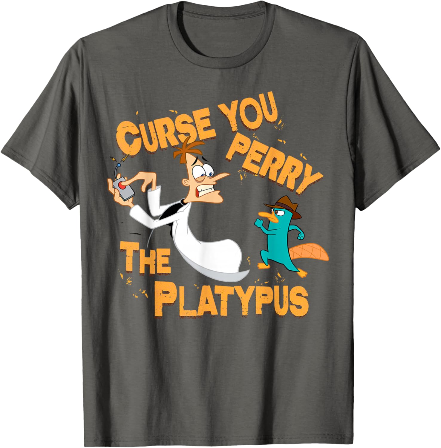 Disney Phineas and Ferb Curse You Graphic T-Shirt for Fun Fans - 7