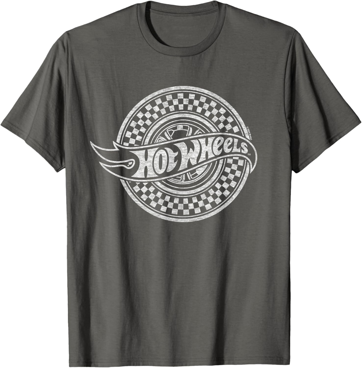 Hot Wheels Checked Circle Logo T-Shirt for Kids and Adults Fashion - 9