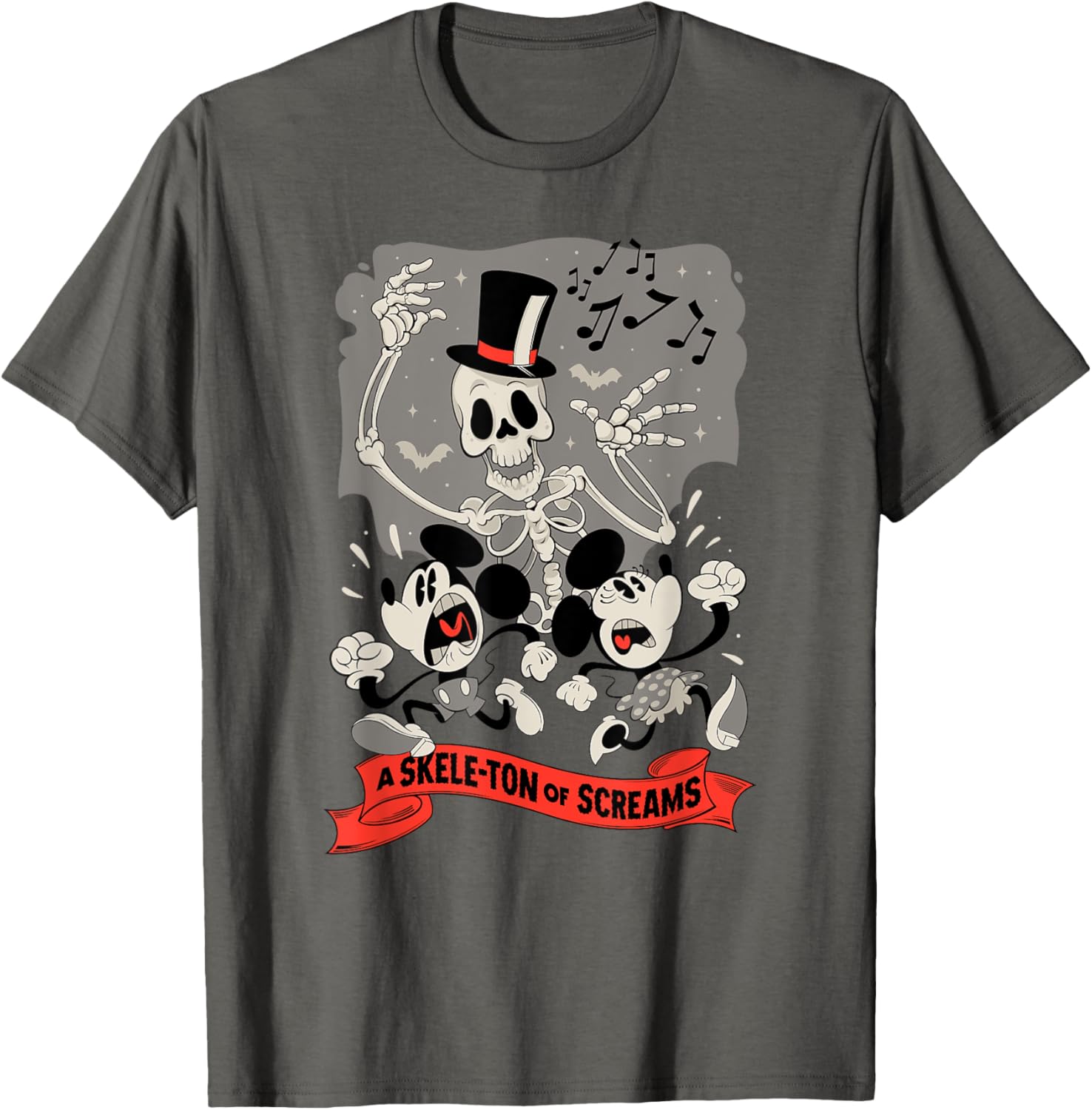Disney Mickey and Friends Halloween Skele-ton of Screams T-Shirt for Kids - 1
