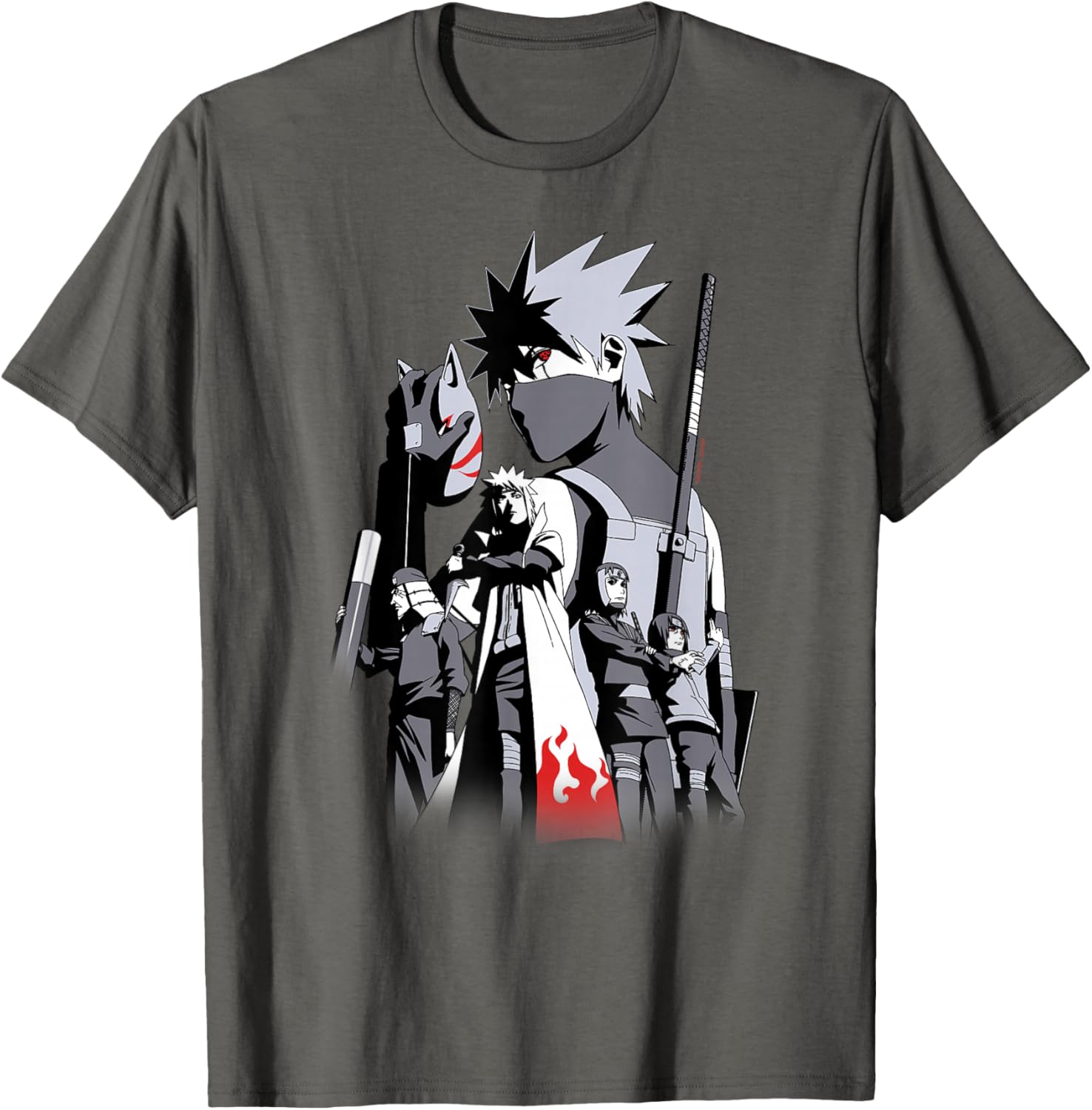 Naruto Shippuden Kakashi Story Limited Edition Colorful T-Shirt - 2