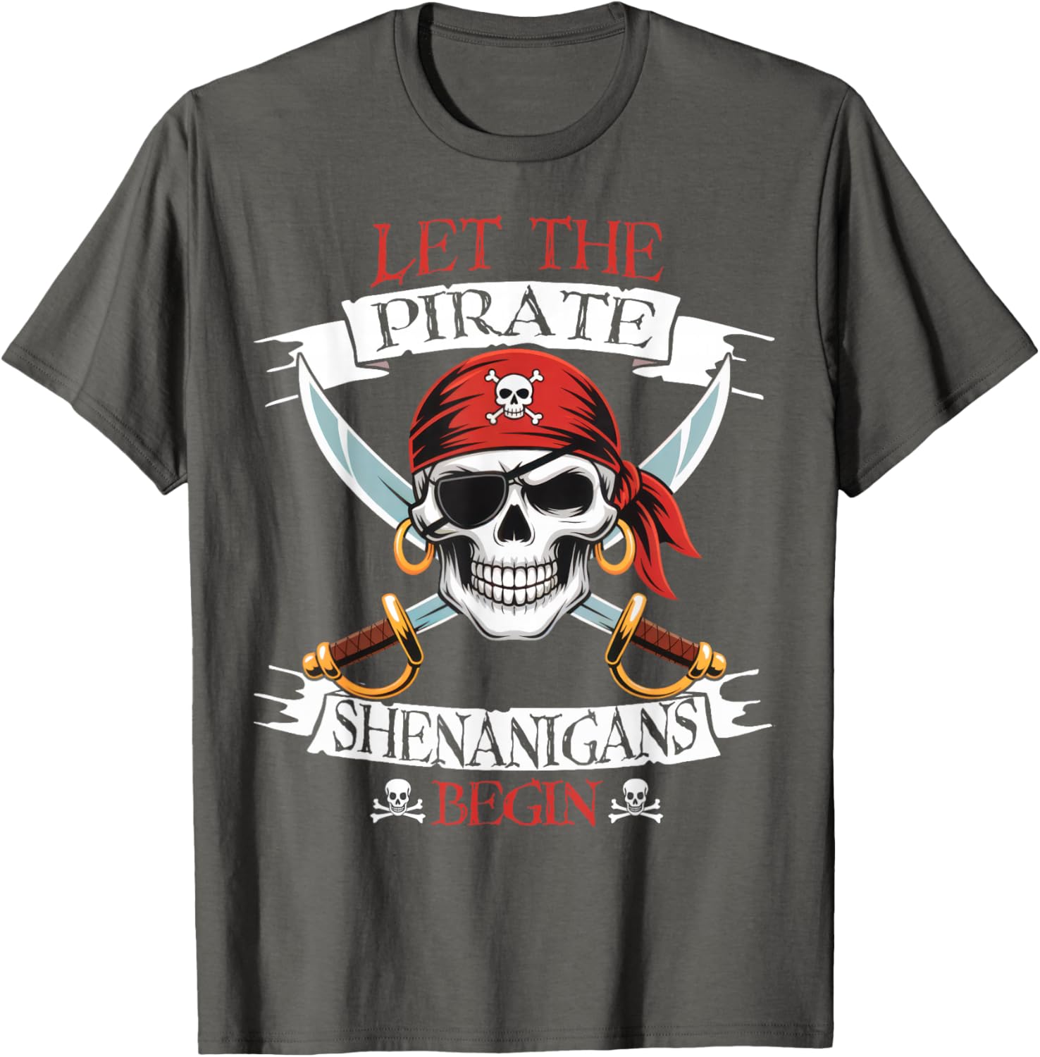 Pirate Shenanigans Skull T-Shirt for Boys - Perfect Halloween Costume! - 1