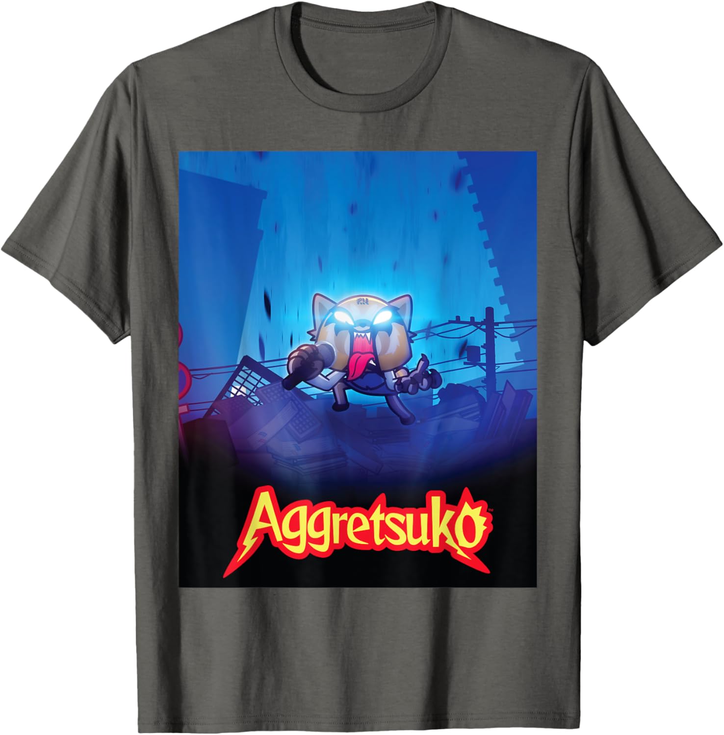 Aggretsuko Season 2 Rage Poster Art T-Shirt for Fans and Collectors - 8