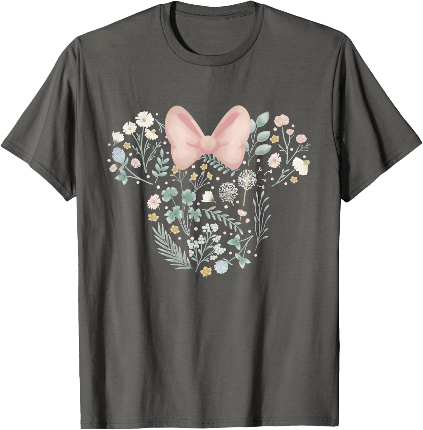 Disney Minnie Mouse Spring Flowers T-Shirt for Stylish Kids and Adults - 12