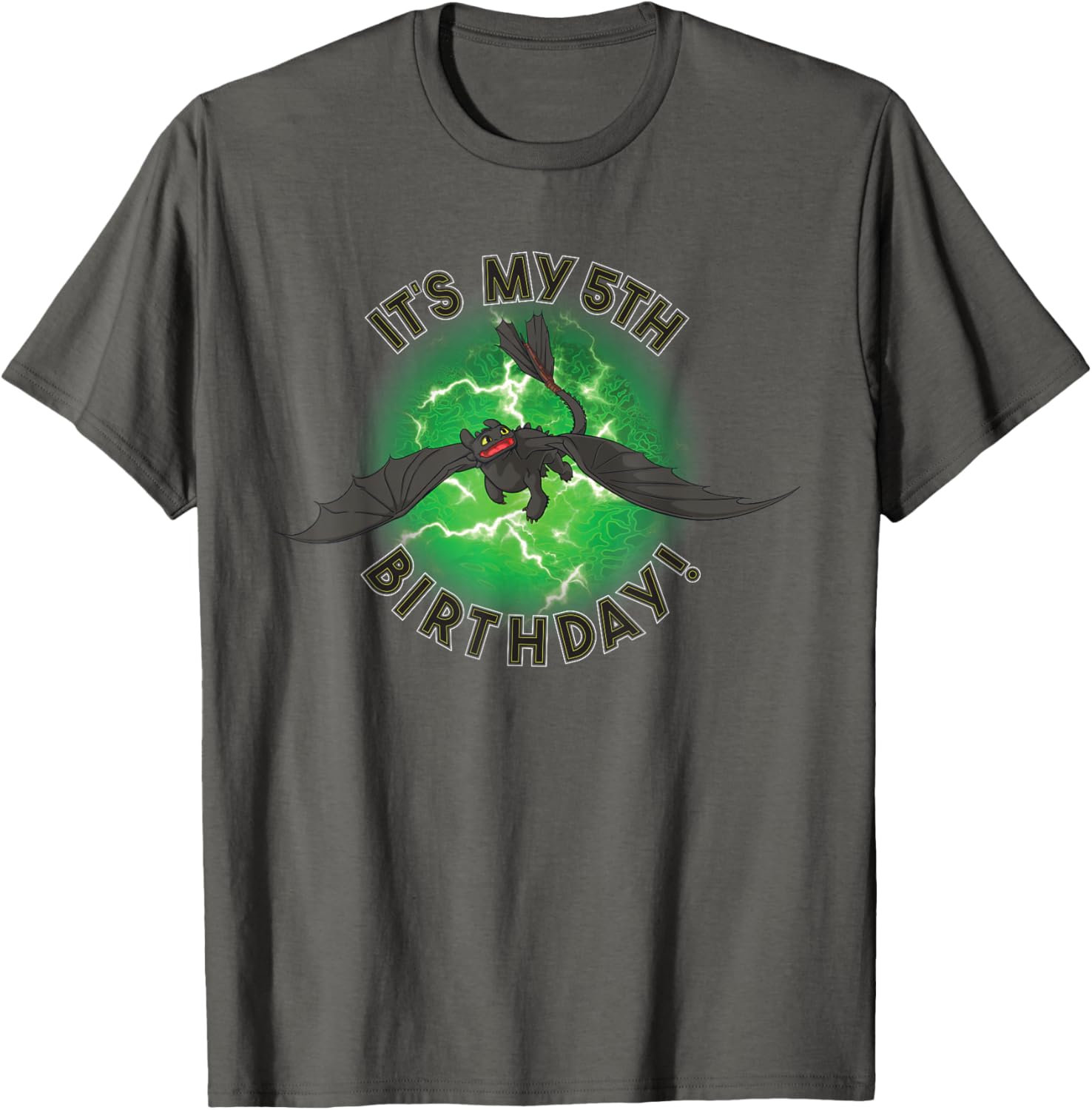 How to Train Your Dragon 3 5th Birthday T-Shirt for Kids Fun Gift - 3