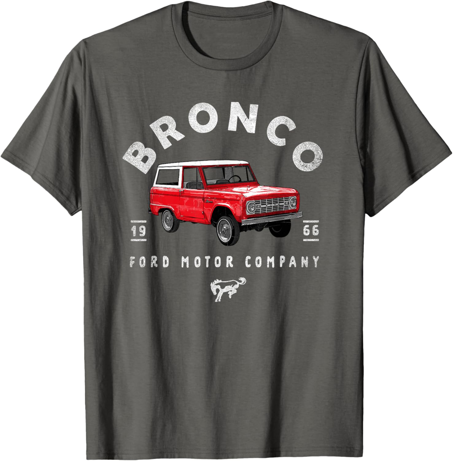 Ford Bronco 66 Illustrated T-Shirt for Car Enthusiasts and Collectors - 1