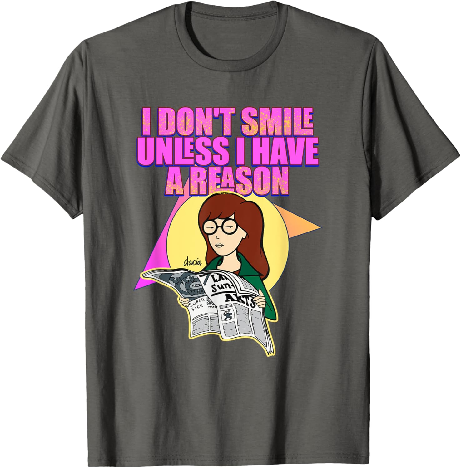 Mademark x Daria I Don't Smile Unless I Have a Reason T-Shirt for Women - 4