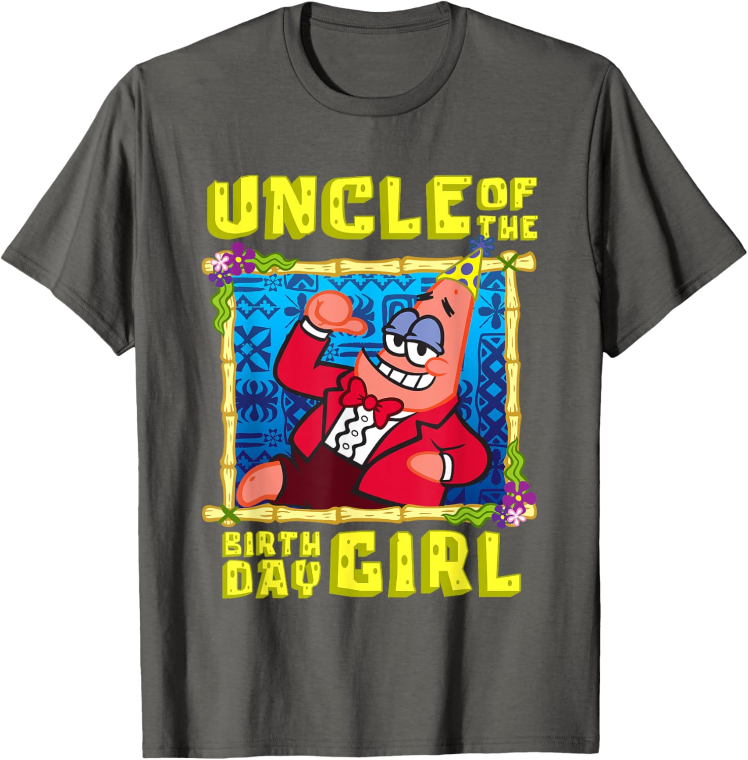 SpongeBob Patrick Uncle Gift T-Shirt for Birthday Celebration Fun - 9
