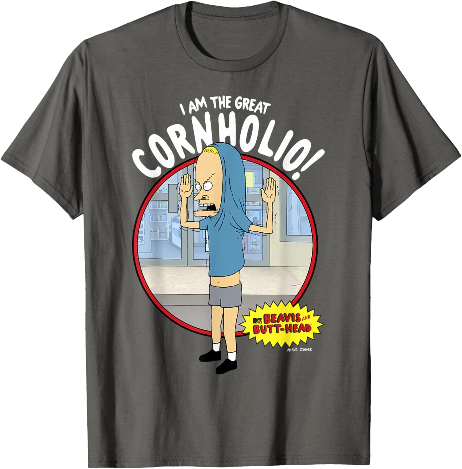 Beavis and Butt-Head The Great Cornholio Graphic T-Shirt for Fans - 7