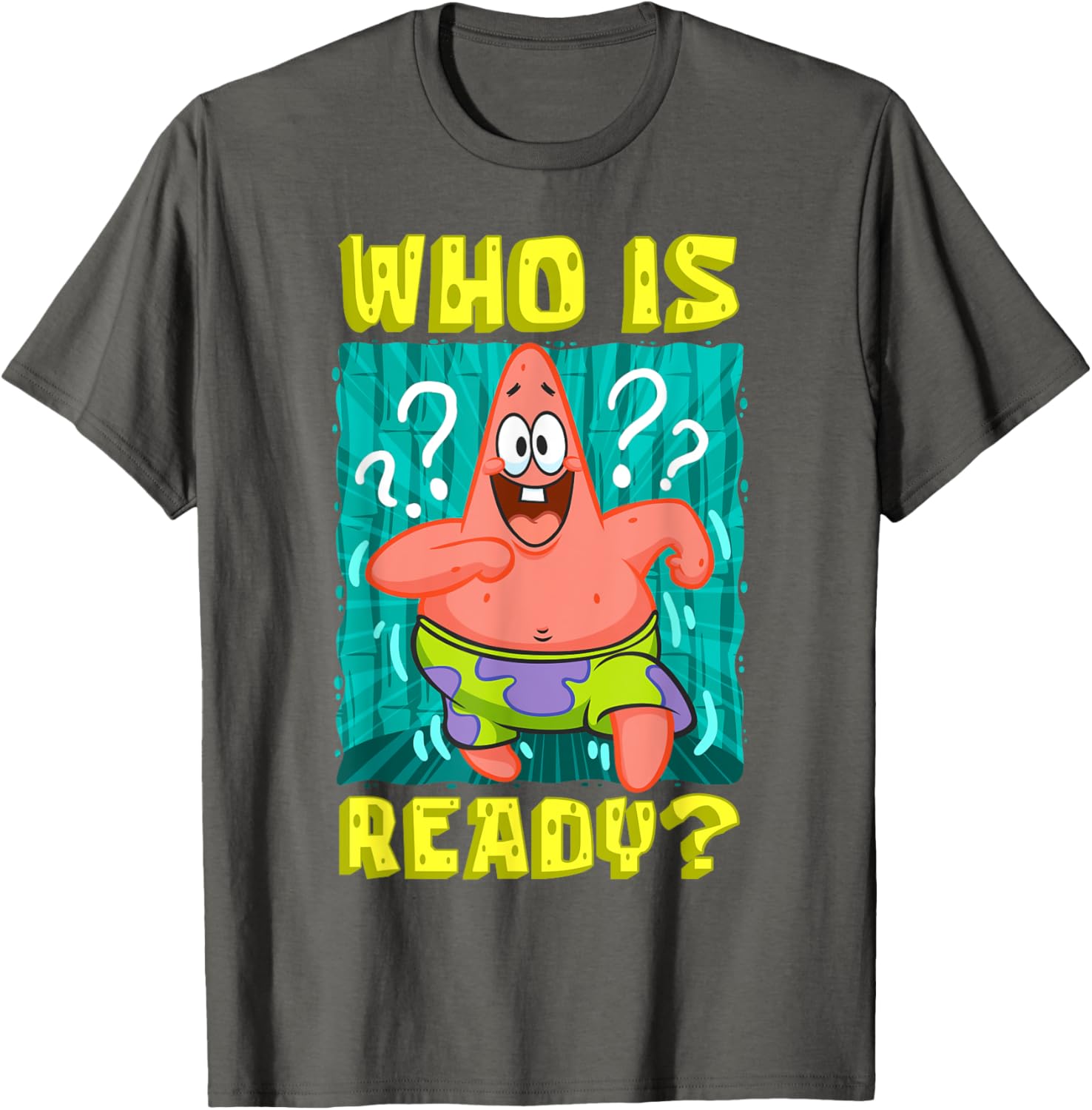 Mademark SpongeBob Patrick Star Ready Funny T-Shirt for Fans - 3