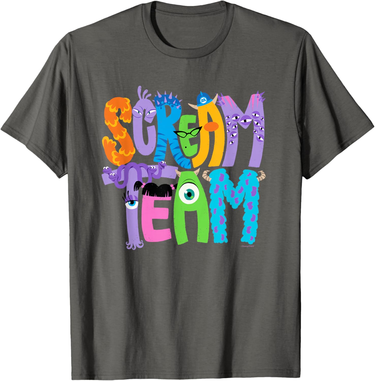 Monsters Inc Scream Team Halloween T-Shirt Fun Disney Pixar Apparel - 7