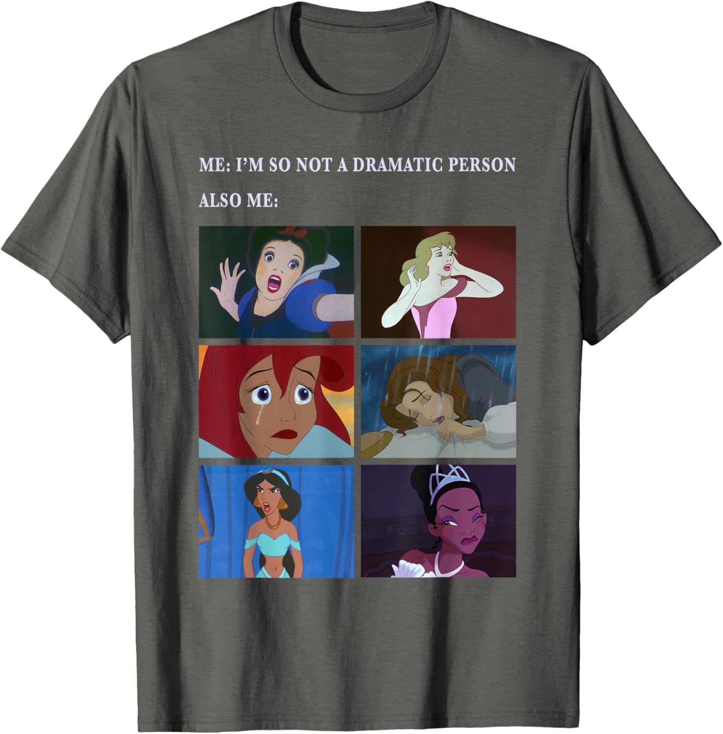 Disney Princess Not Dramatic Meme Panel T-Shirt for Fun Fashion Fans - 9