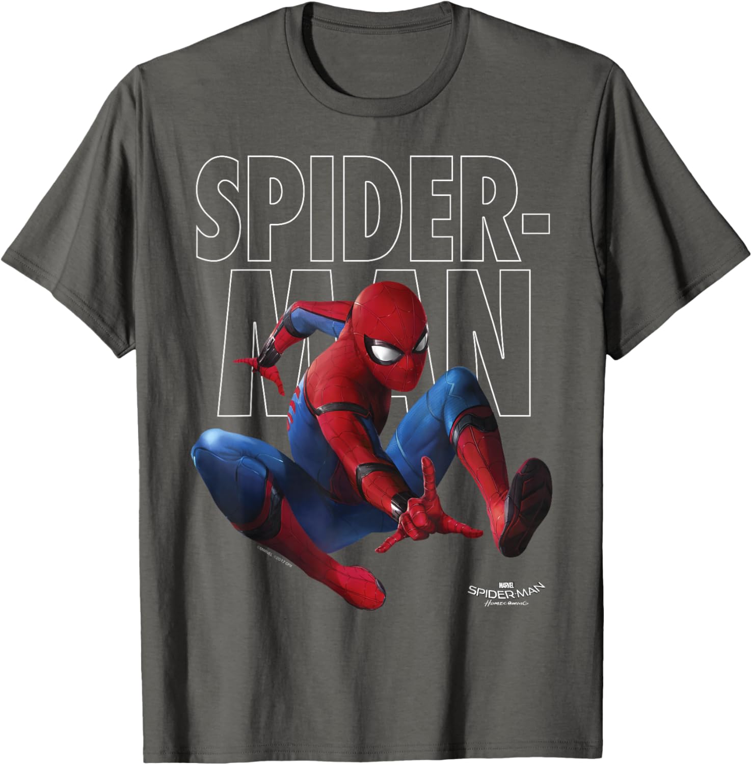 Marvel Spider-Man Homecoming Epic Jump Pose T-Shirt for Fans - 7