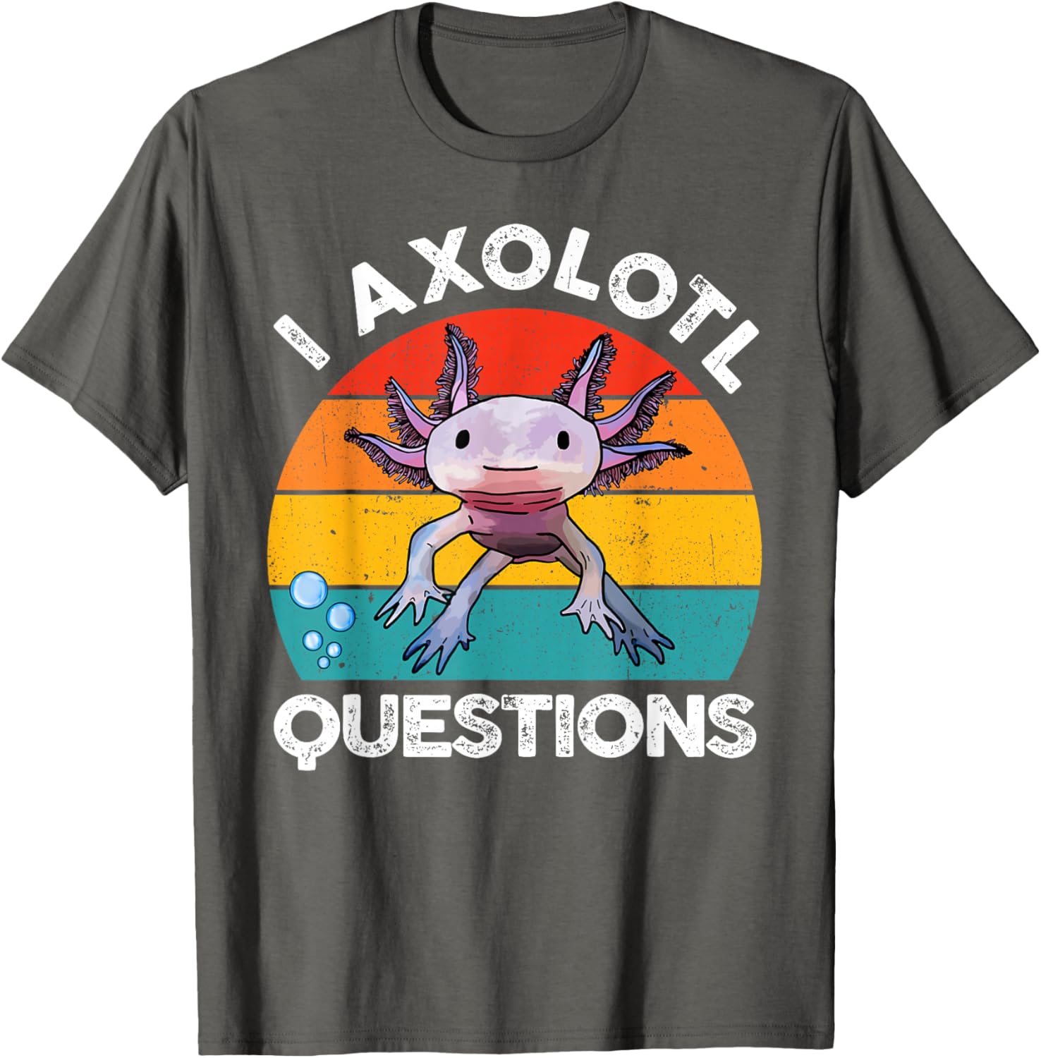 Cute Axolotl Questions Graphic Kids T-Shirt Fun and Stylish Gift for Kids - 10