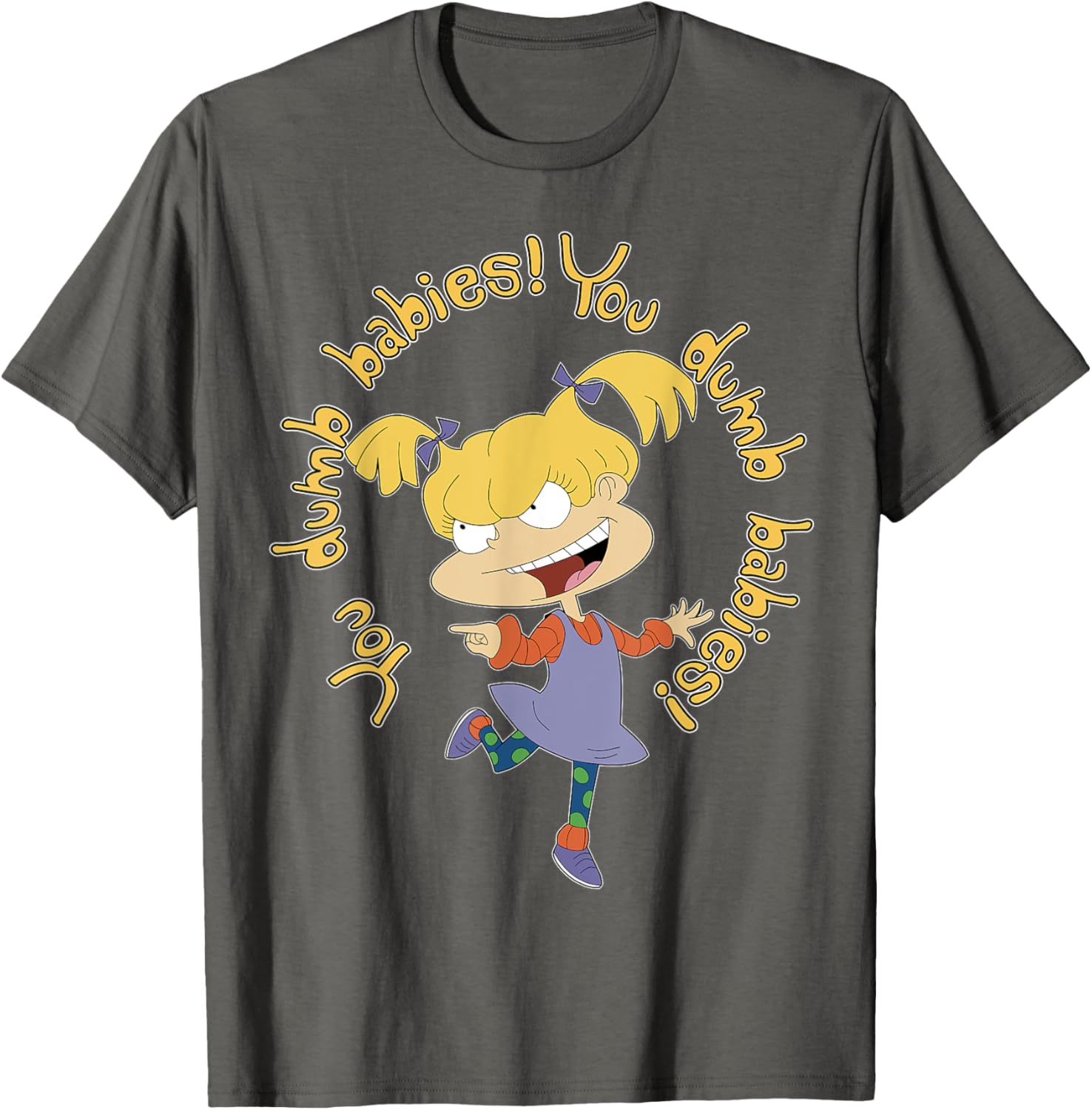 Mademark x Rugrats Angelica Pickles You Dumb Babies T-Shirt for Fans - 1