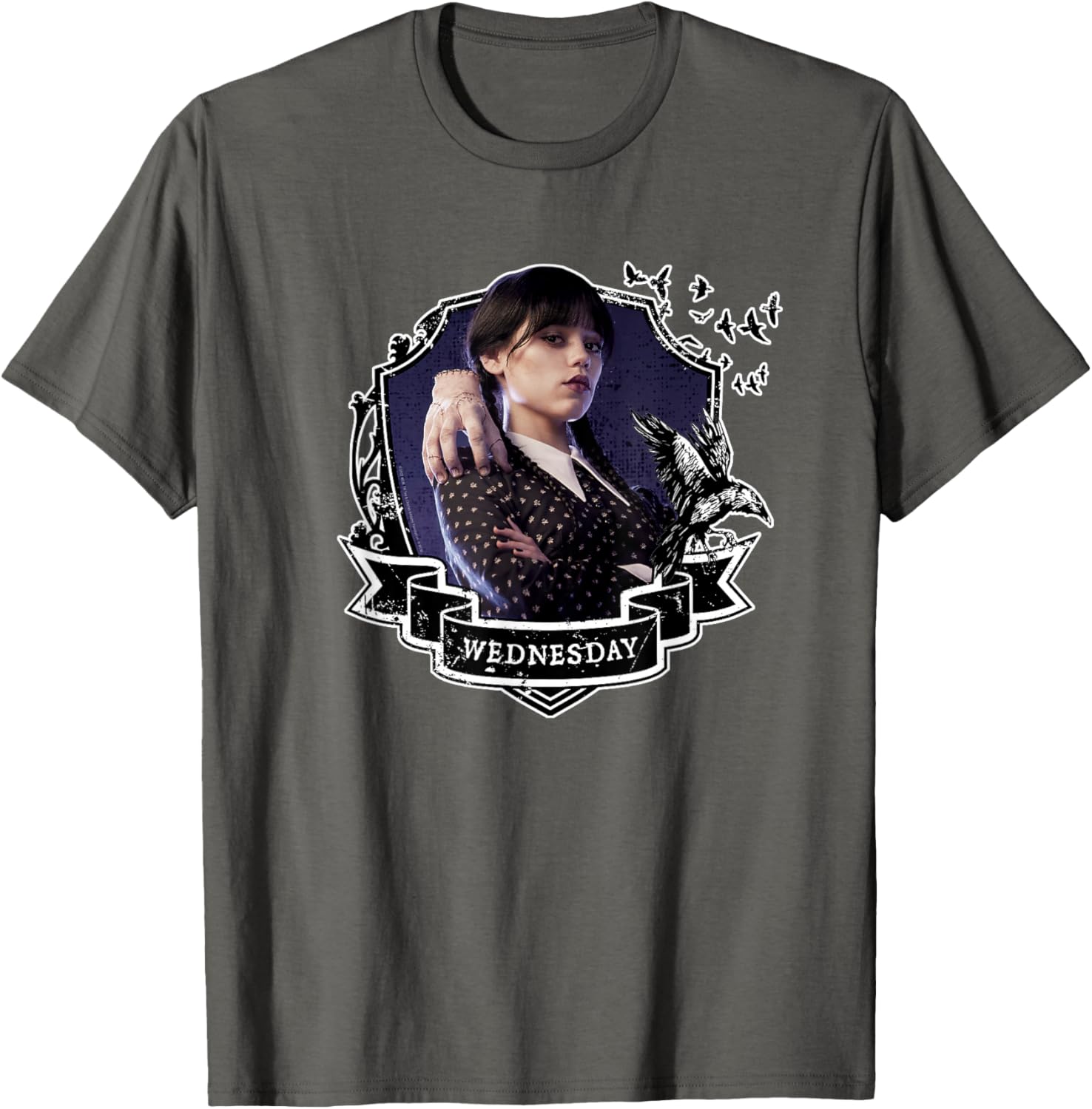 Wednesday Nevermore Graphic T-Shirt for Fans of Iconic Wednesday Style - 12