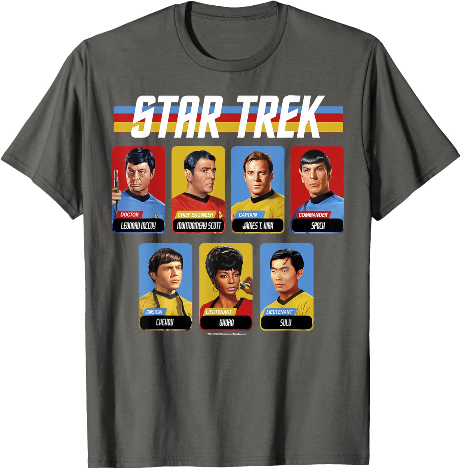 Star Trek Original Series Crew Retro Portraits T-Shirt for Fans - 4