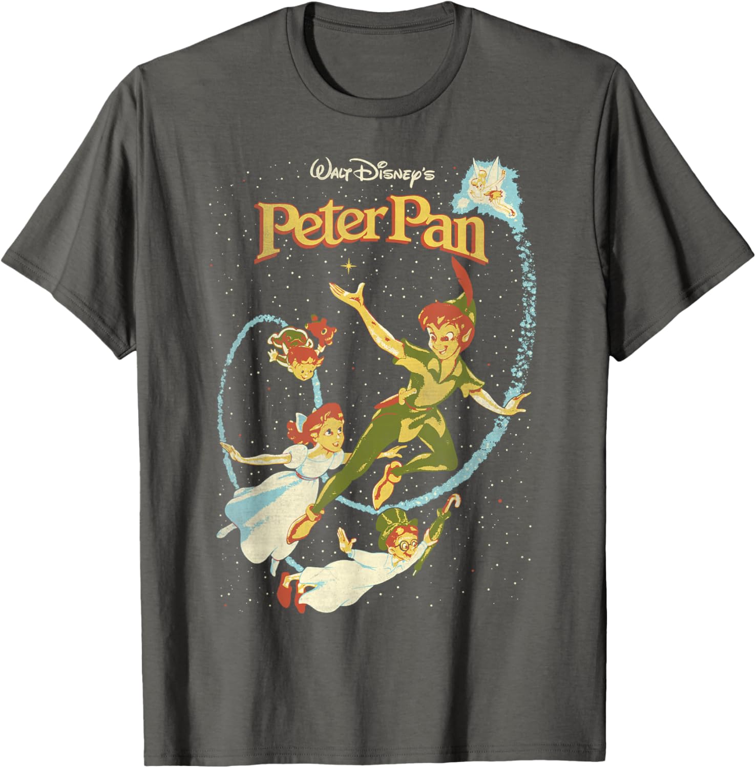 Disney Peter Pan Darling Flight Vintage Graphic T-Shirt for Dreamers - 4