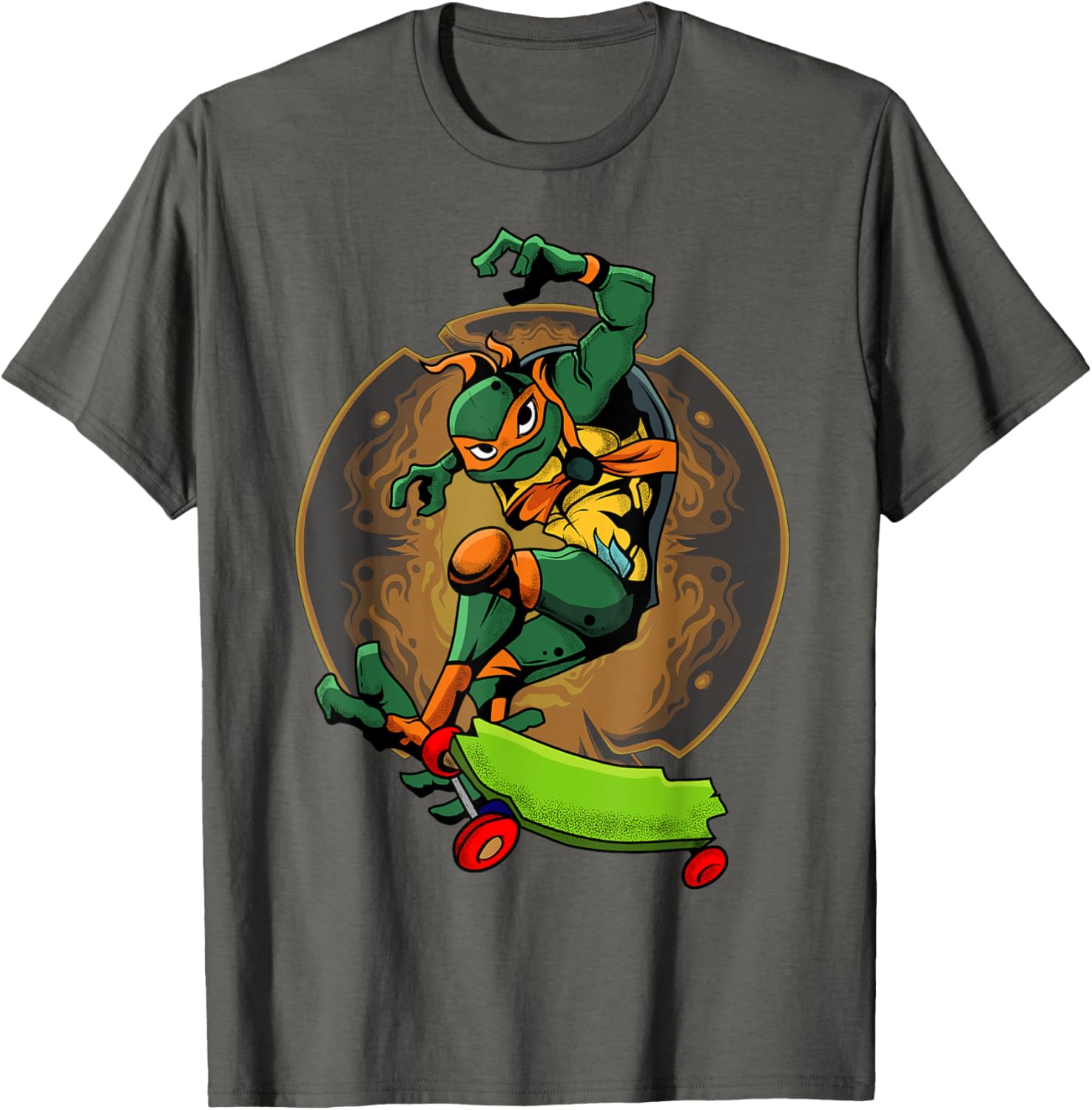 Mademark Teenage Mutant Ninja Turtles Mikey Skateboard T-Shirt for Kids - 6