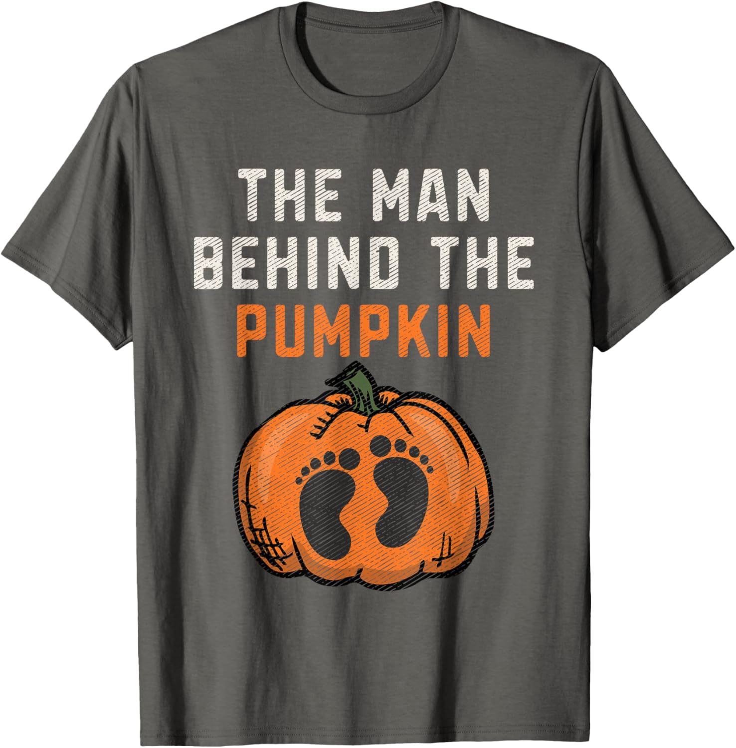 Funny Pumpkin Dad Halloween Pregnancy Reveal T-Shirt for Expecting Fathers - 8