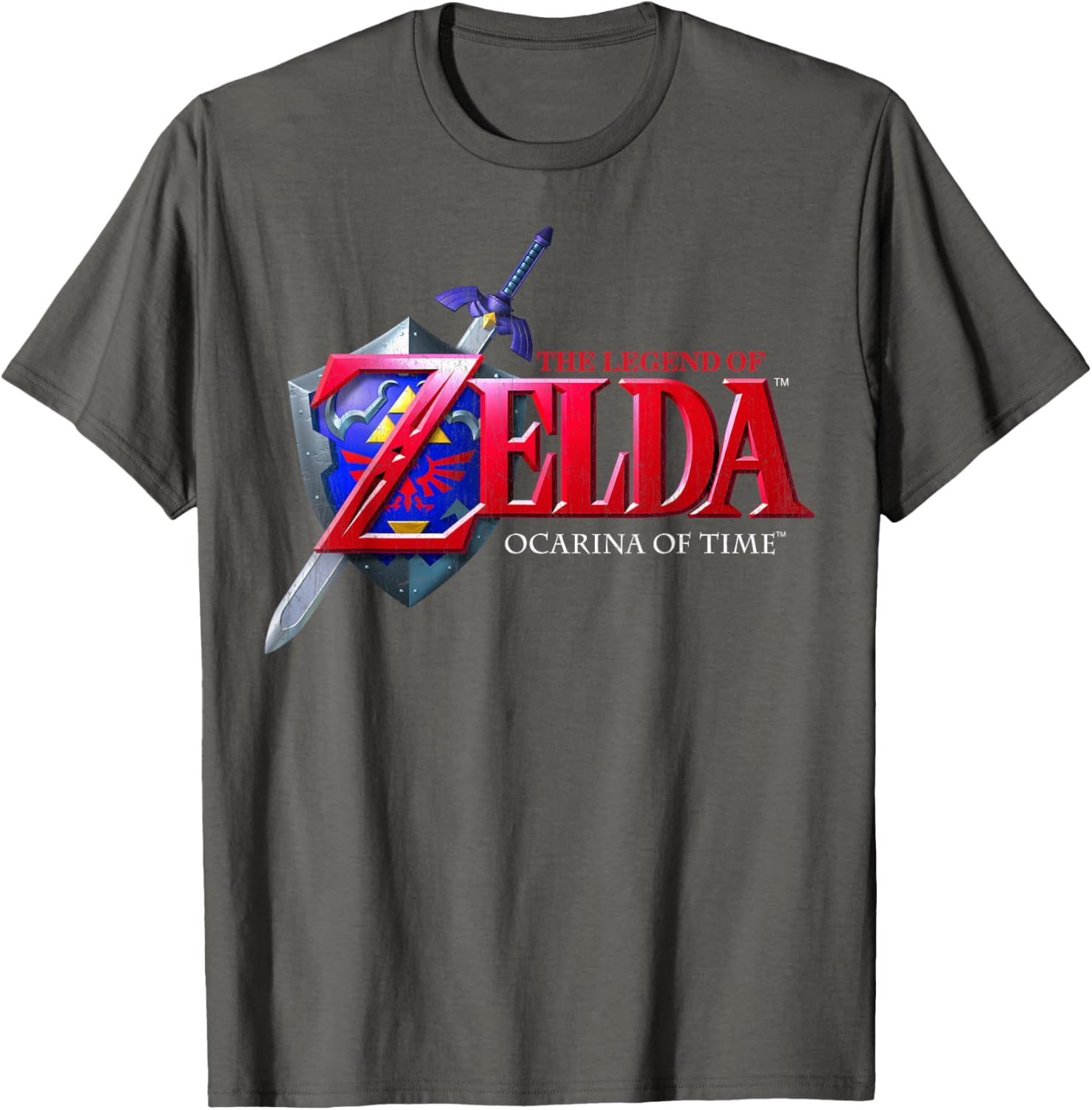 Nintendo Zelda Ocarina of Time Classic Logo Graphic T-Shirt for Gamers - 1