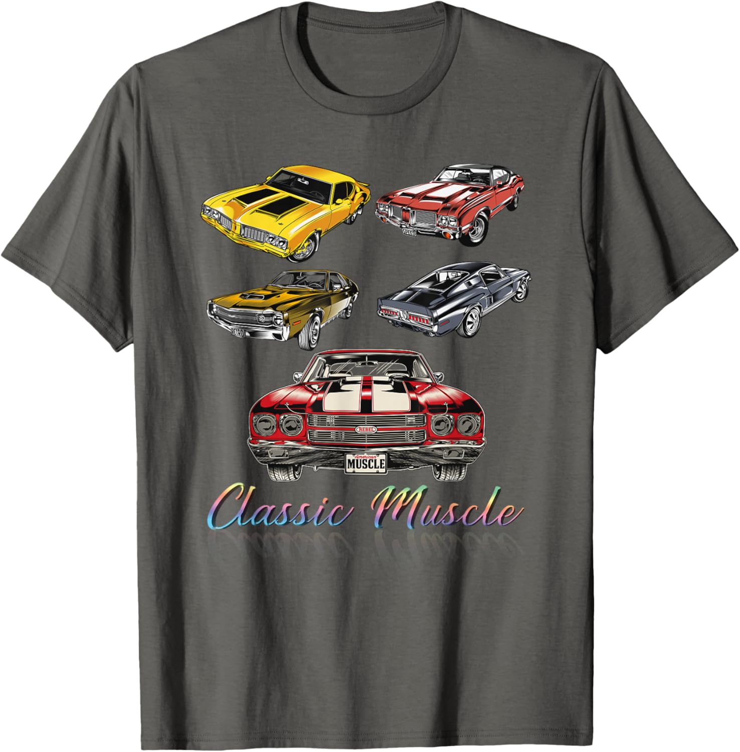American Muscle Cars Classic Novelty T-Shirt for Car Enthusiasts - 14