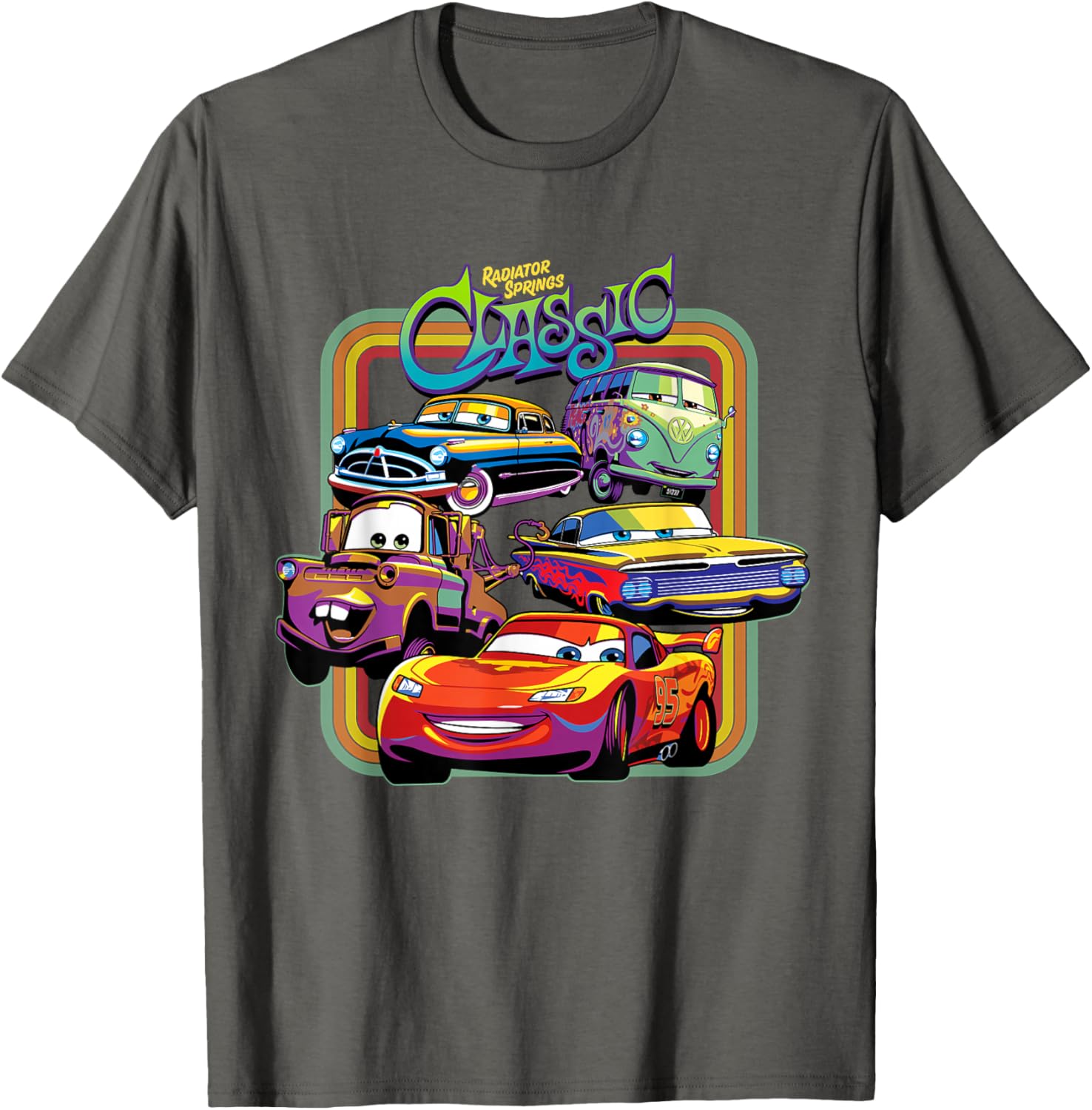 Disney PIXAR Cars Radiator Springs Classic T-Shirt for Kids and Adults - 17