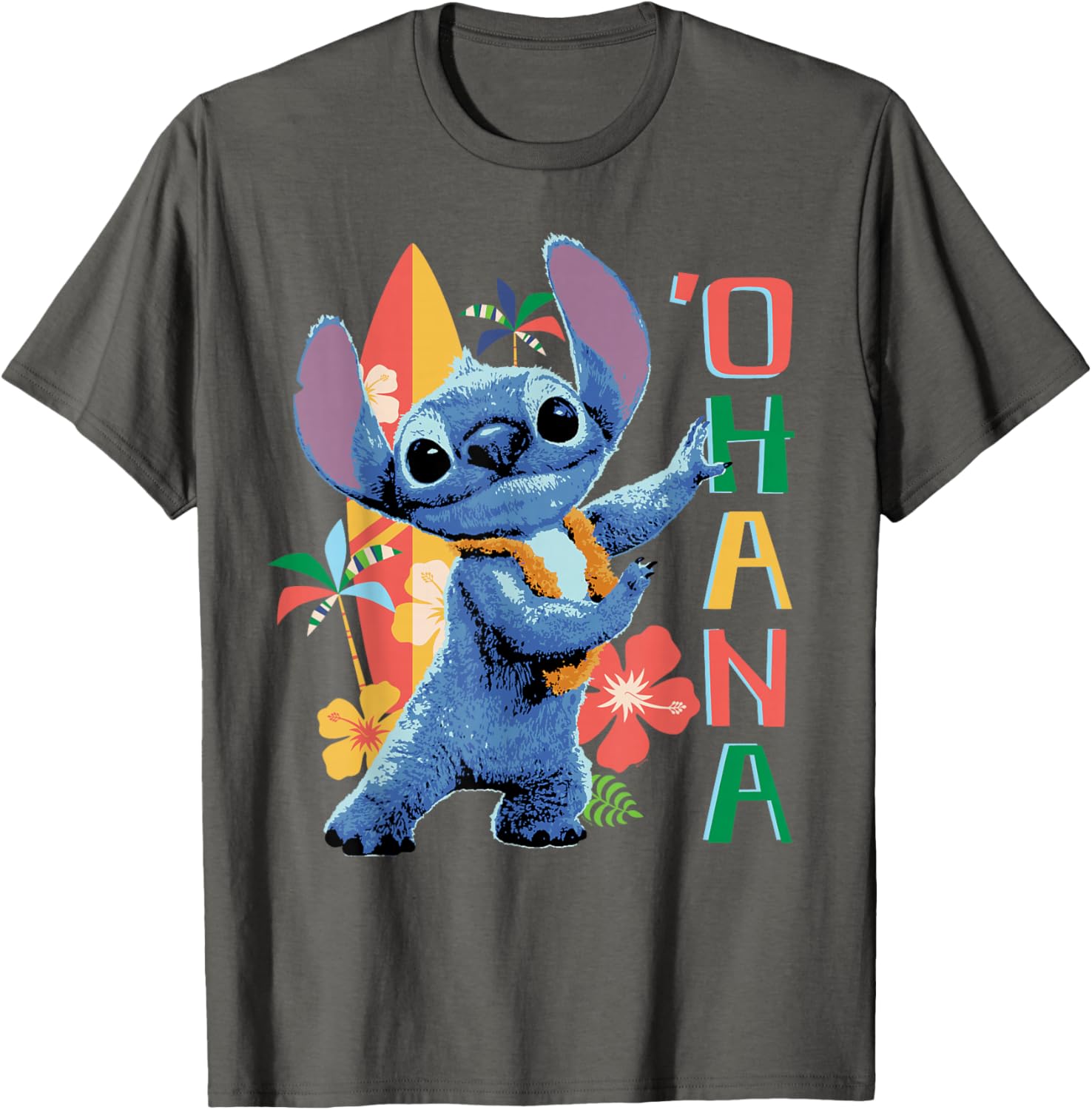 Disney Lilo & Stitch Ohana Hula Beach T-Shirt for Fun Summer Days - 3
