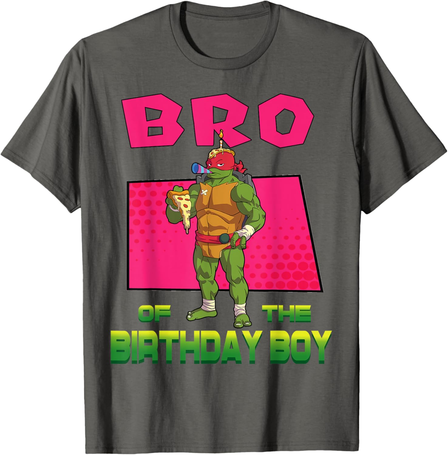 Mademark Teenage Mutant Ninja Turtles Raphael Pizza Party T-Shirt for Kids - 16