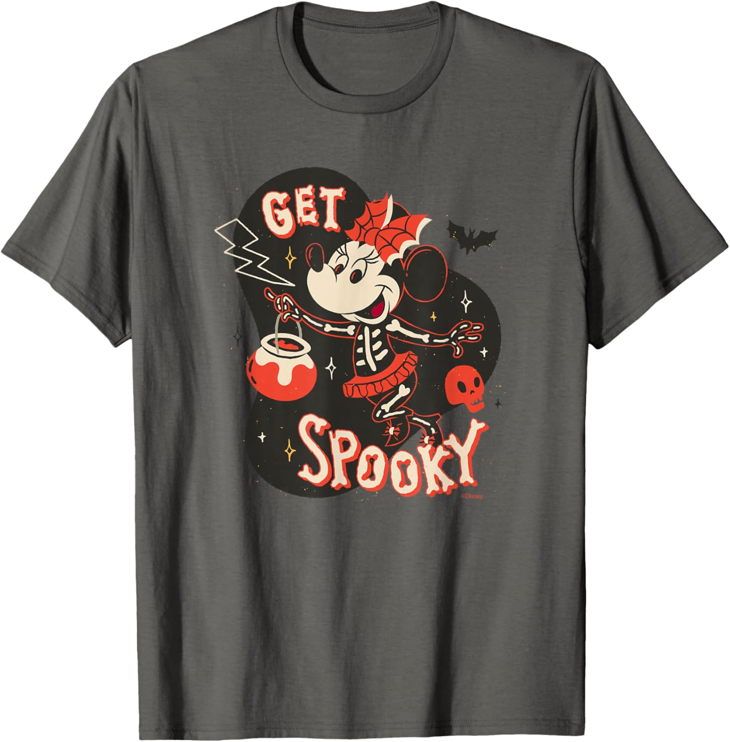 Disney Minnie Mouse Skeleton T-Shirt for Spooky Halloween Fun - 4
