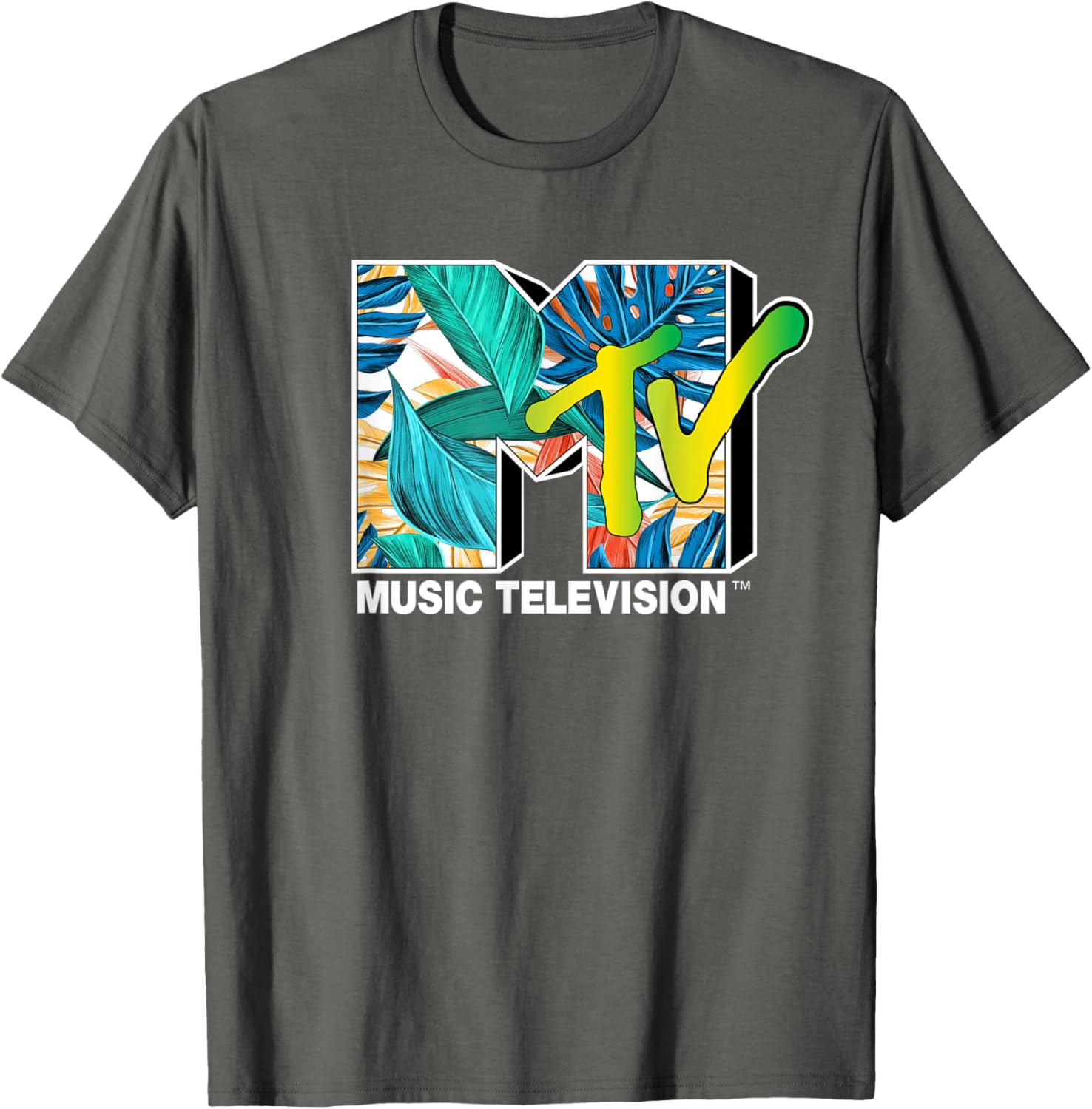 Mademark x MTV Tropical Plants T-Shirt for Stylish Comfort and Vibe - 5